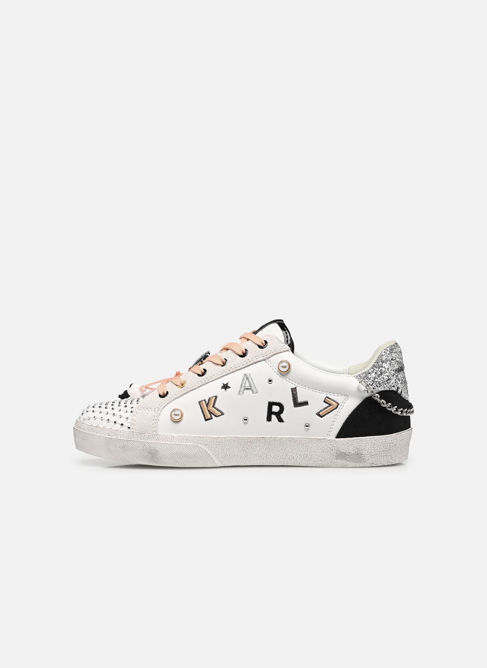 Lage sneakers SKOOL Karl State of Mind Lo Lace dames wit Karl Lagerfeld Lage sneakers SKOOL Karl State of Mind Lo Lace dames wit WHITE LTHR
