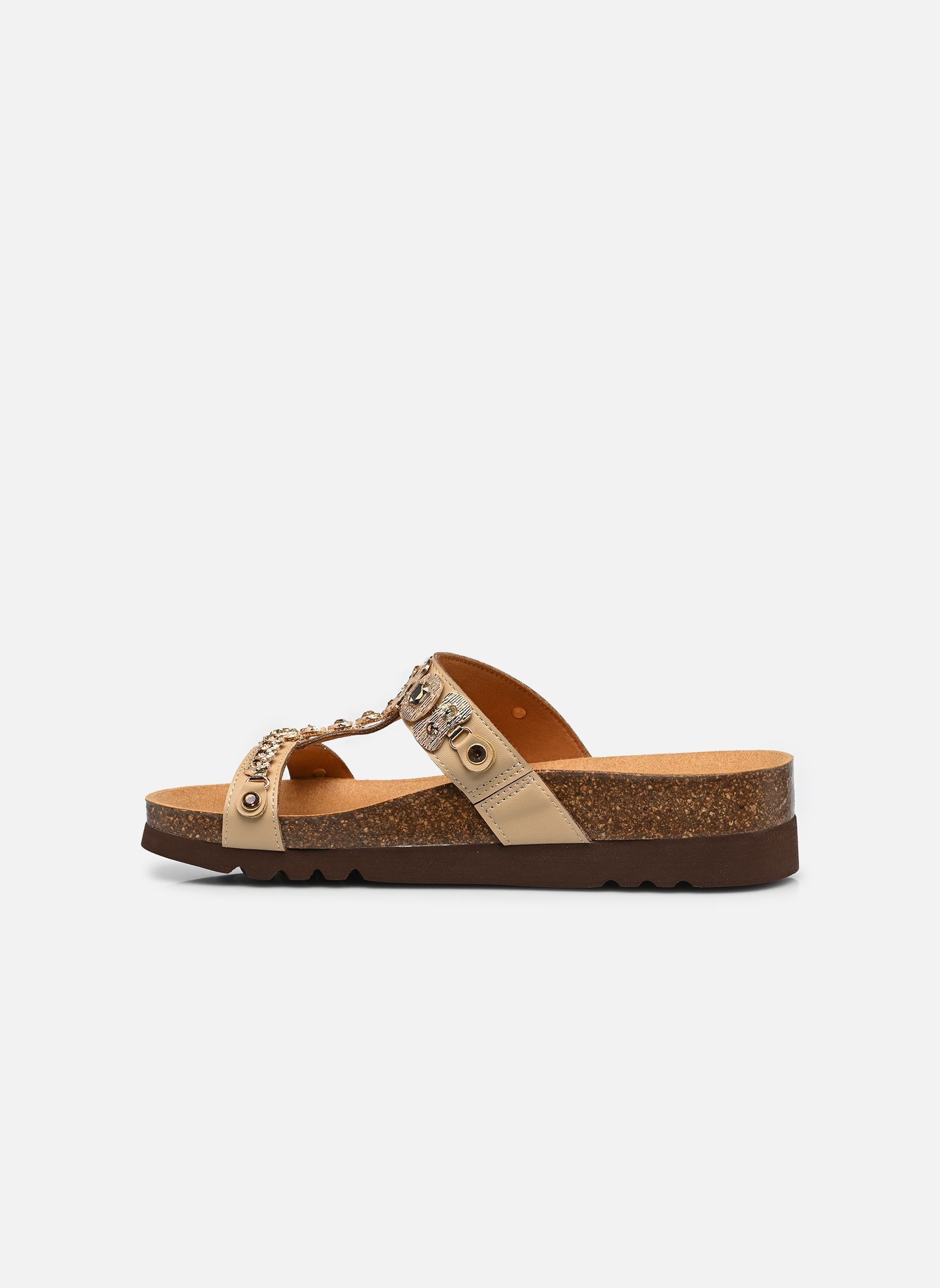 Mules Kaia T-Bar Comfort femme beige Scholl Mules Kaia T-Bar Comfort femme beige BEIGE