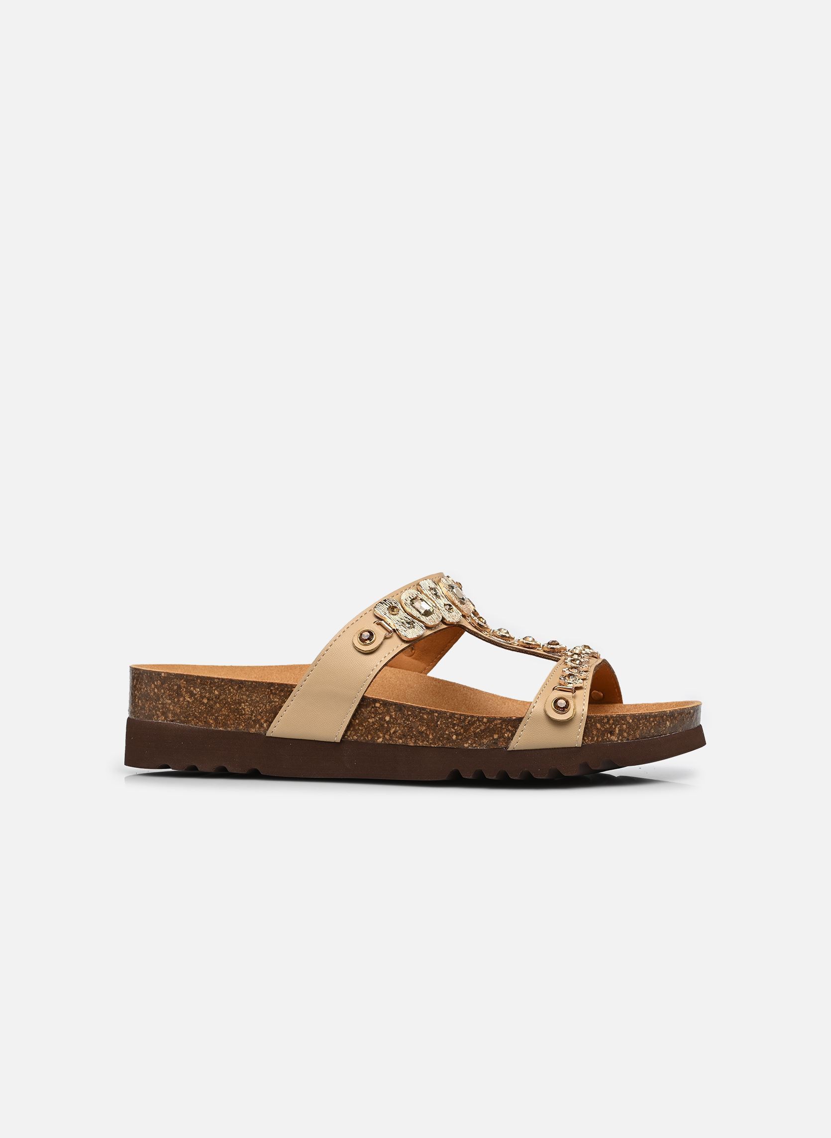 Mules Kaia T-Bar Comfort femme beige Scholl Mules Kaia T-Bar Comfort femme beige BEIGE