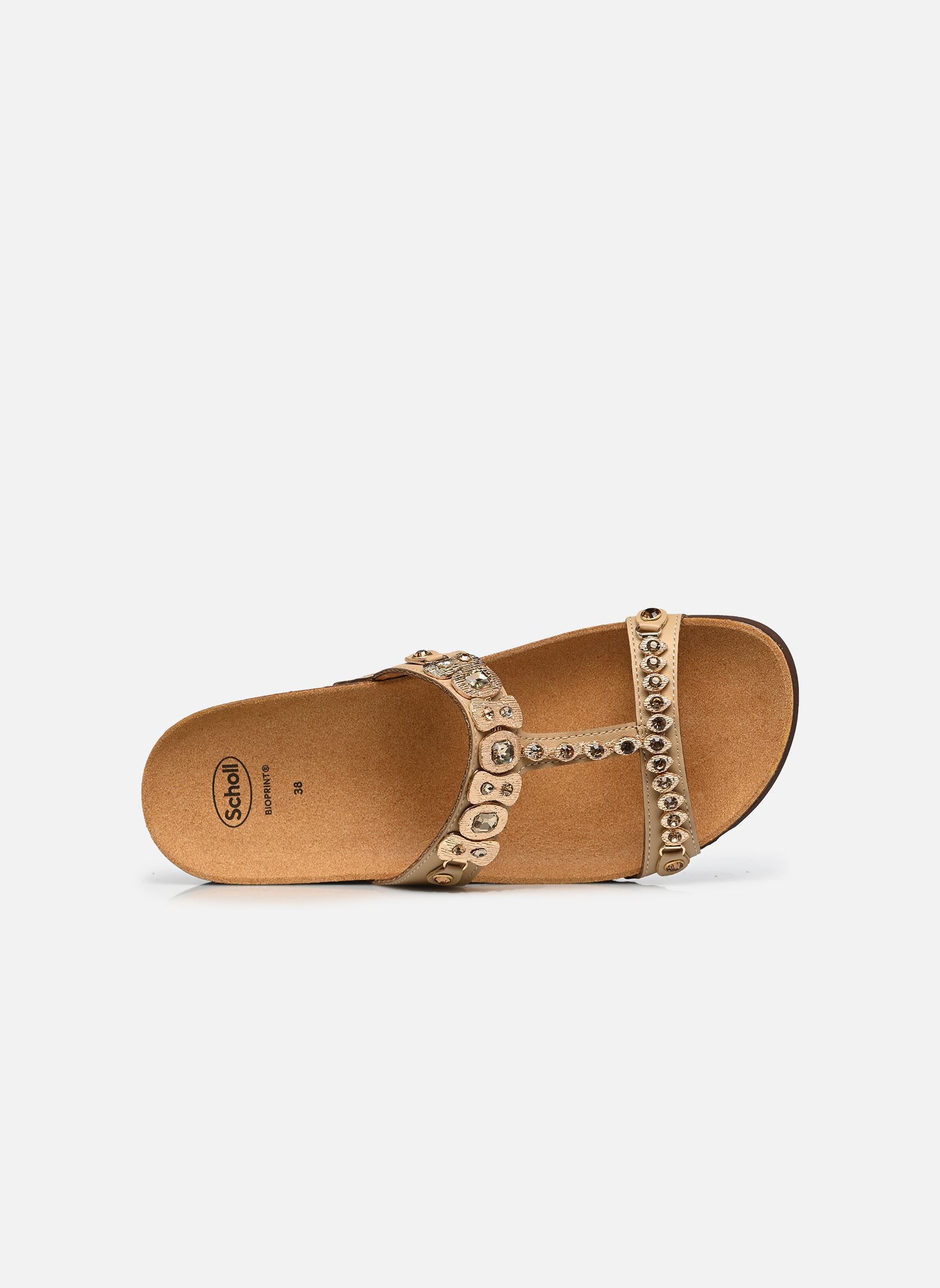 Mules Kaia T-Bar Comfort femme beige Scholl Mules Kaia T-Bar Comfort femme beige BEIGE