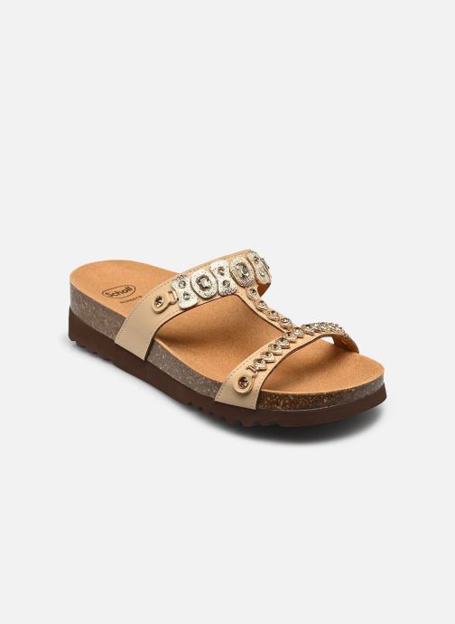 Scholl Mules Kaia T-Bar Comfort femme beige