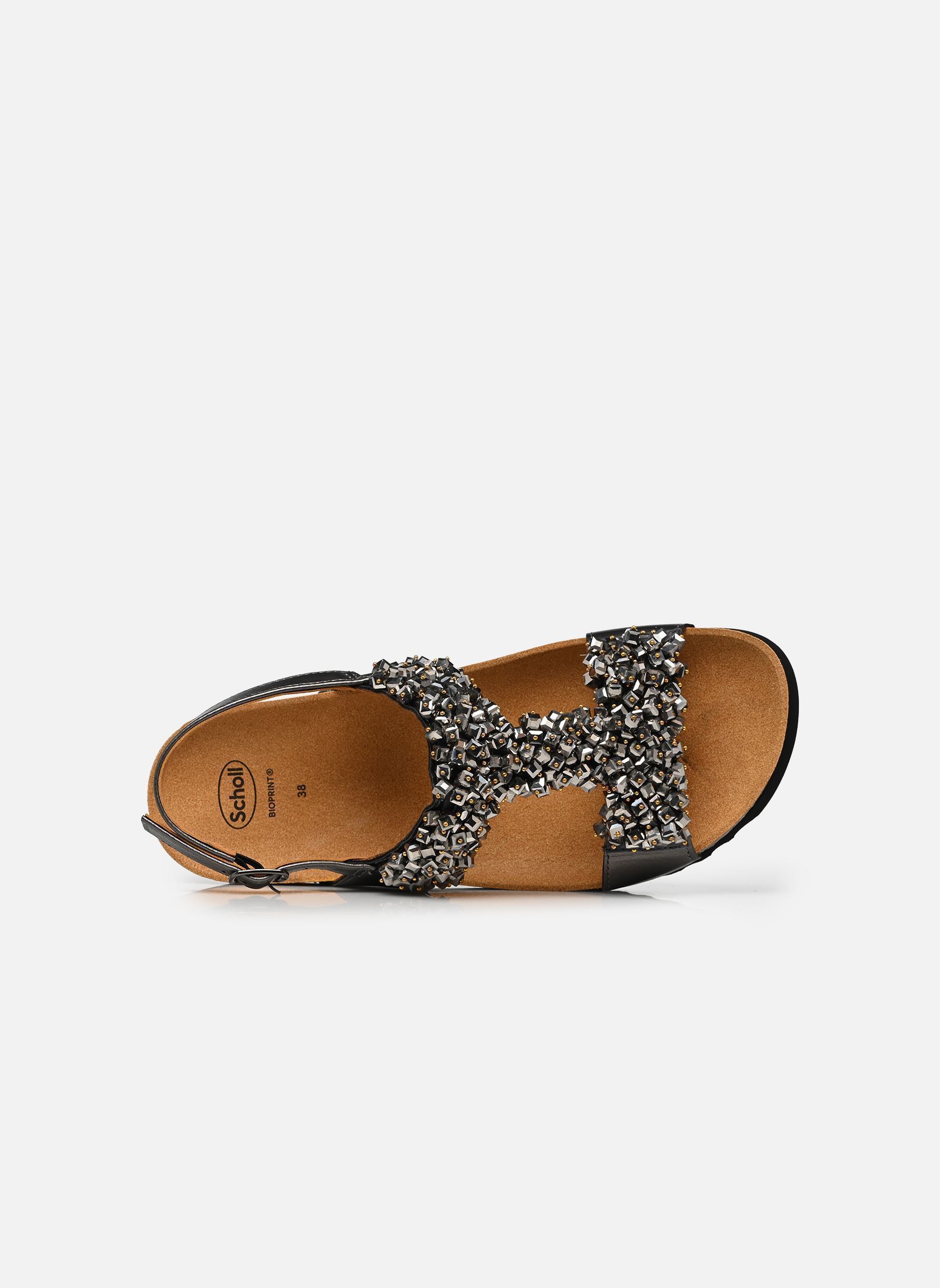 Sandales compensées et plateformes Sahara T-Bar Sandal Comfort femme argent Scholl Sandales compensées et plateformes Sahara T-Bar Sandal Comfort femme argent Gunmetal
