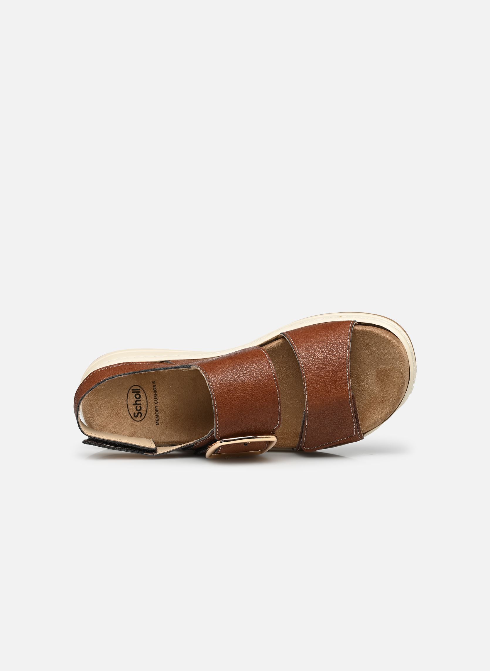 Sandalen met sleehak en plateau Scilla Sandal Comfort dames bruin Scholl Sandalen met sleehak en plateau Scilla Sandal Comfort dames bruin BROWN