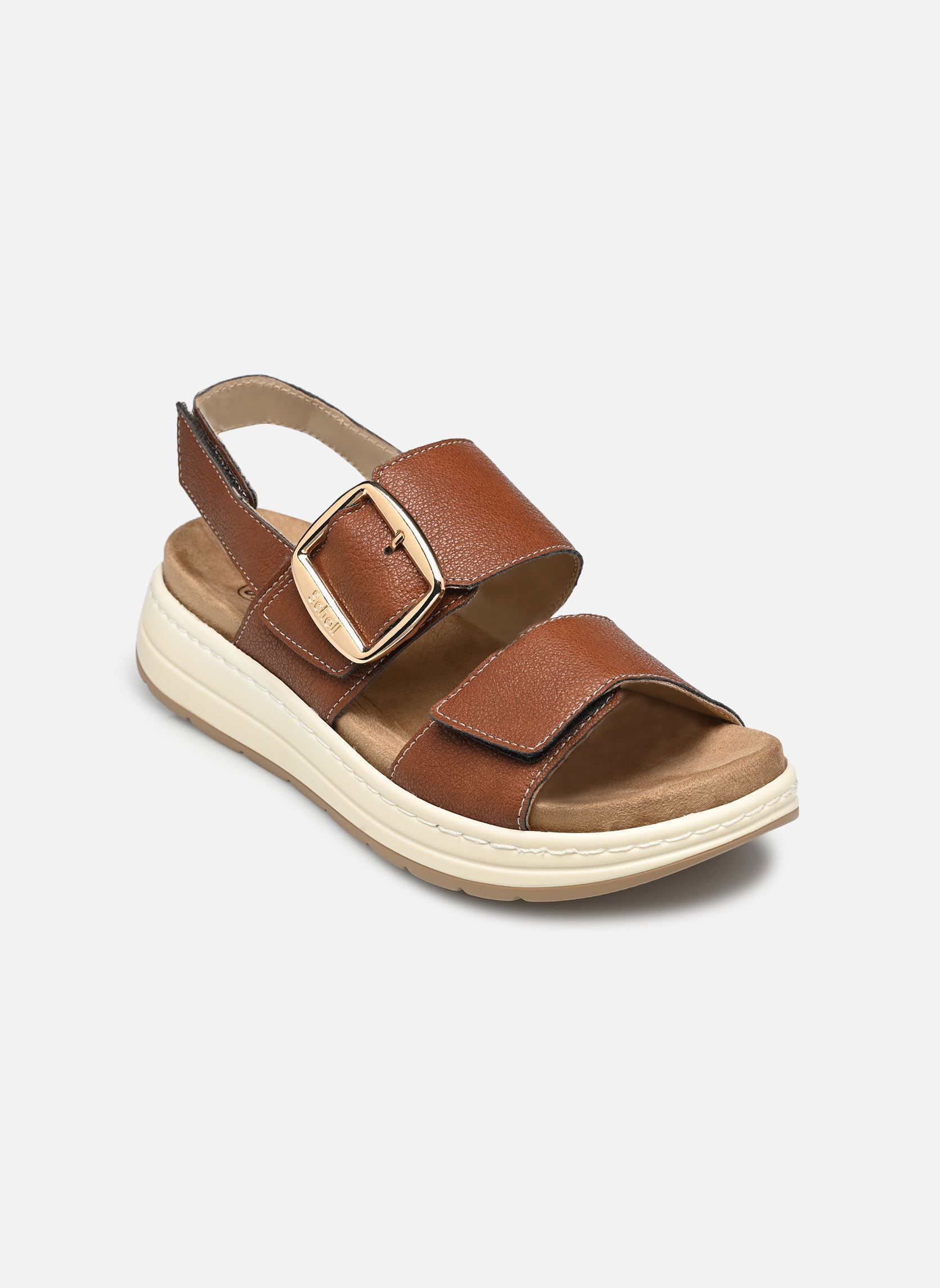 Sandalen met sleehak en plateau Scilla Sandal Comfort dames bruin Scholl Sandalen met sleehak en plateau Scilla Sandal Comfort dames bruin BROWN