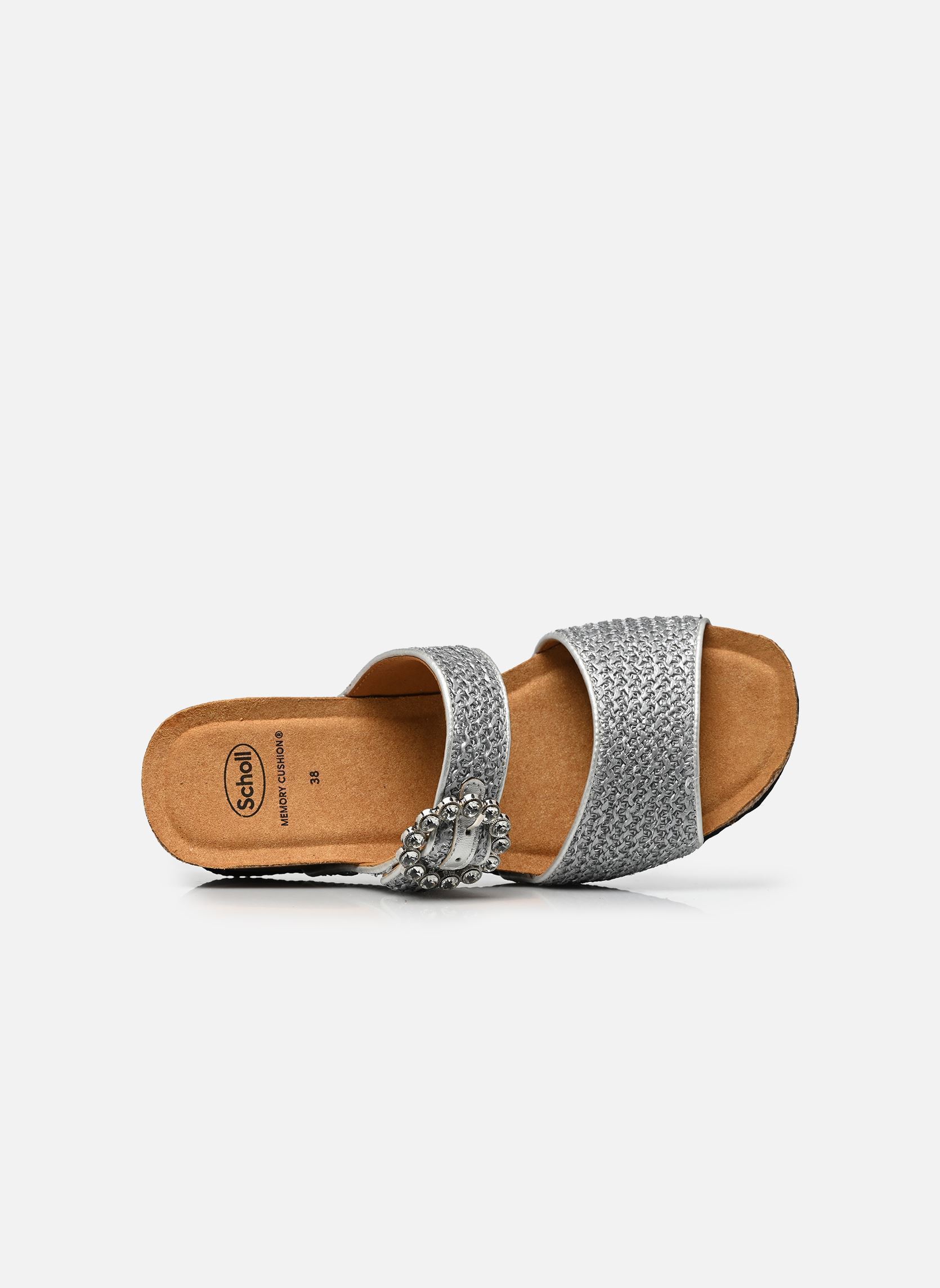 Muiltjes met hakken Tropica 2 Straps Comfort dames grijs Scholl Muiltjes met hakken Tropica 2 Straps Comfort dames grijs SILVER