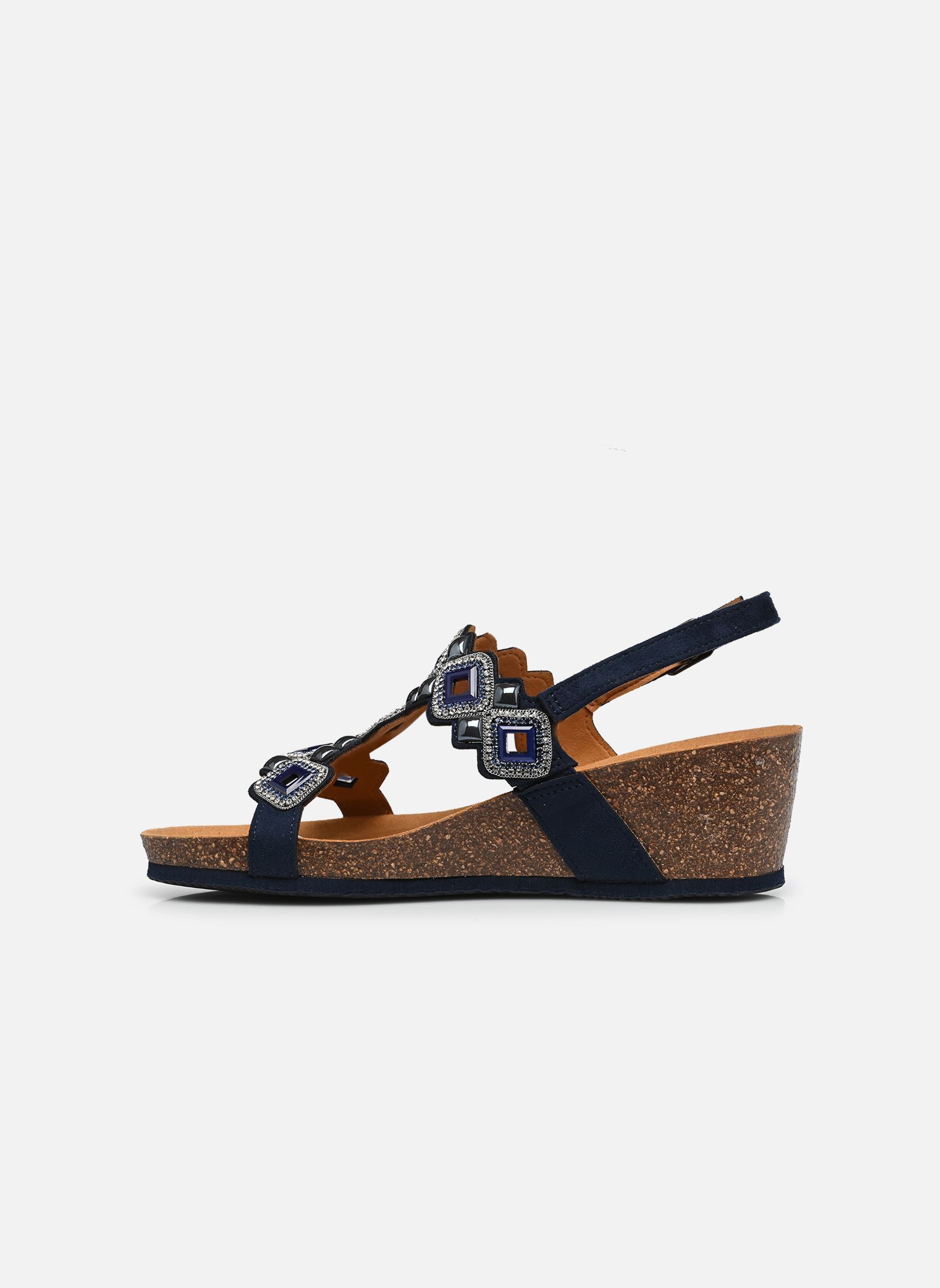 Sandalias y plataformas de cuña Tulum T-Bar Sandal Comfort mujer azul Scholl Sandalias y plataformas de cuña Tulum T-Bar Sandal Comfort mujer azul Navy Blue