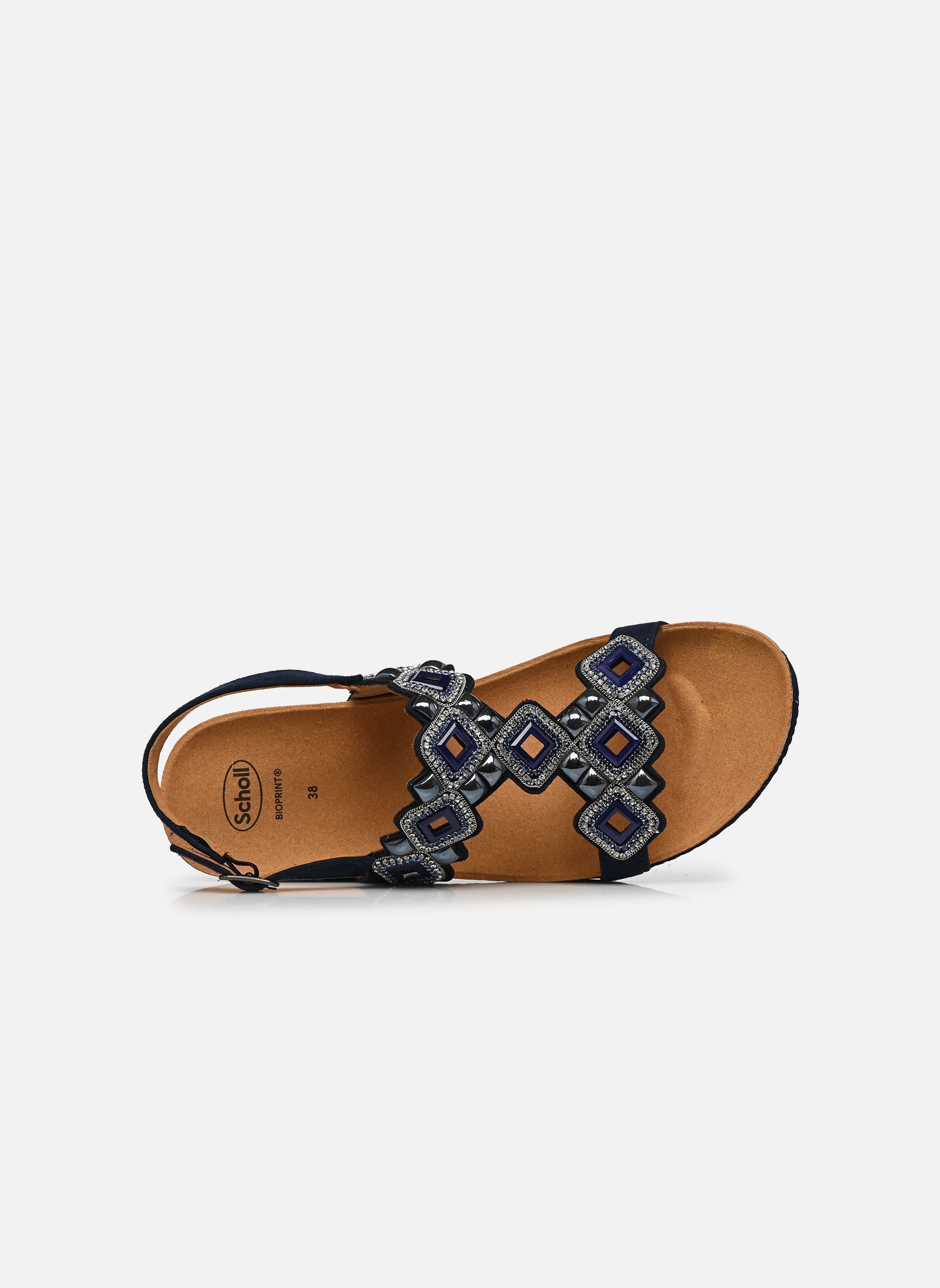 Sandalias y plataformas de cuña Tulum T-Bar Sandal Comfort mujer azul Scholl Sandalias y plataformas de cuña Tulum T-Bar Sandal Comfort mujer azul Navy Blue