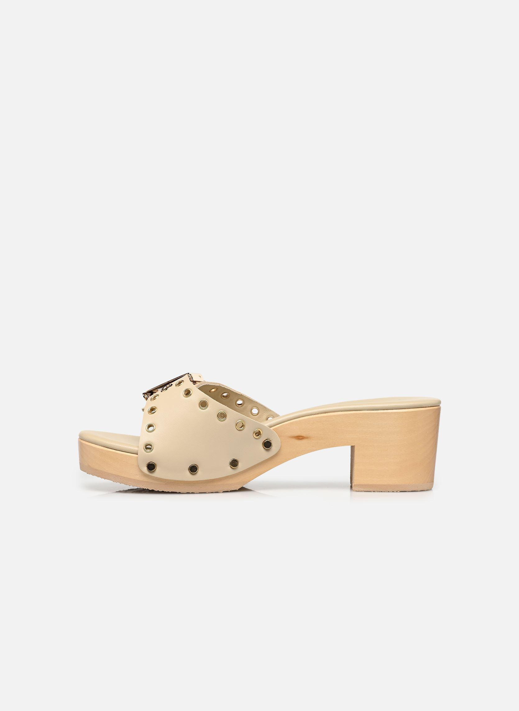 Mules à talons Pescura Ibiza Ring Iconic femme beige Scholl Mules à talons Pescura Ibiza Ring Iconic femme beige Off white