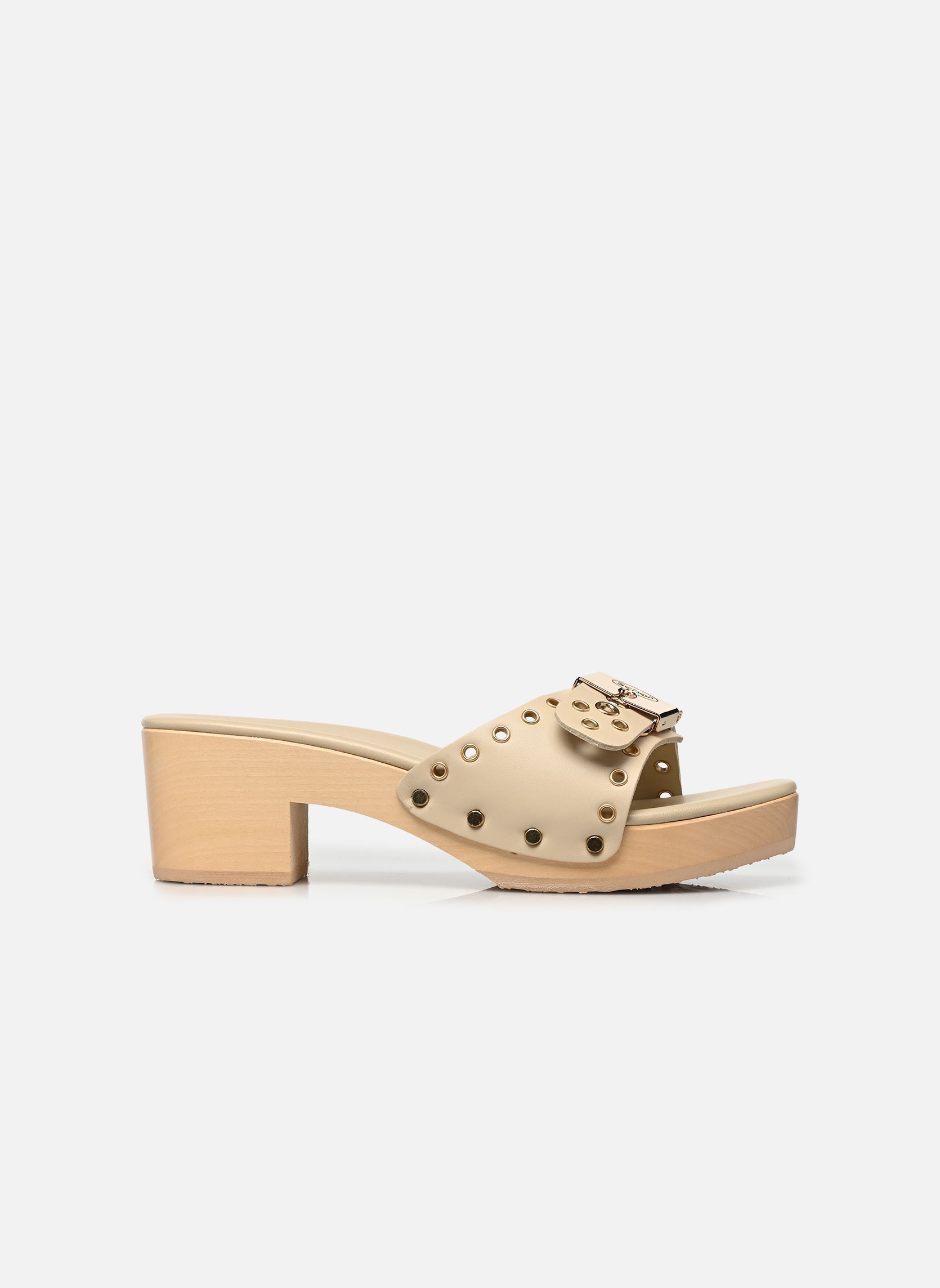 Mules à talons Pescura Ibiza Ring Iconic femme beige Scholl Mules à talons Pescura Ibiza Ring Iconic femme beige Off white