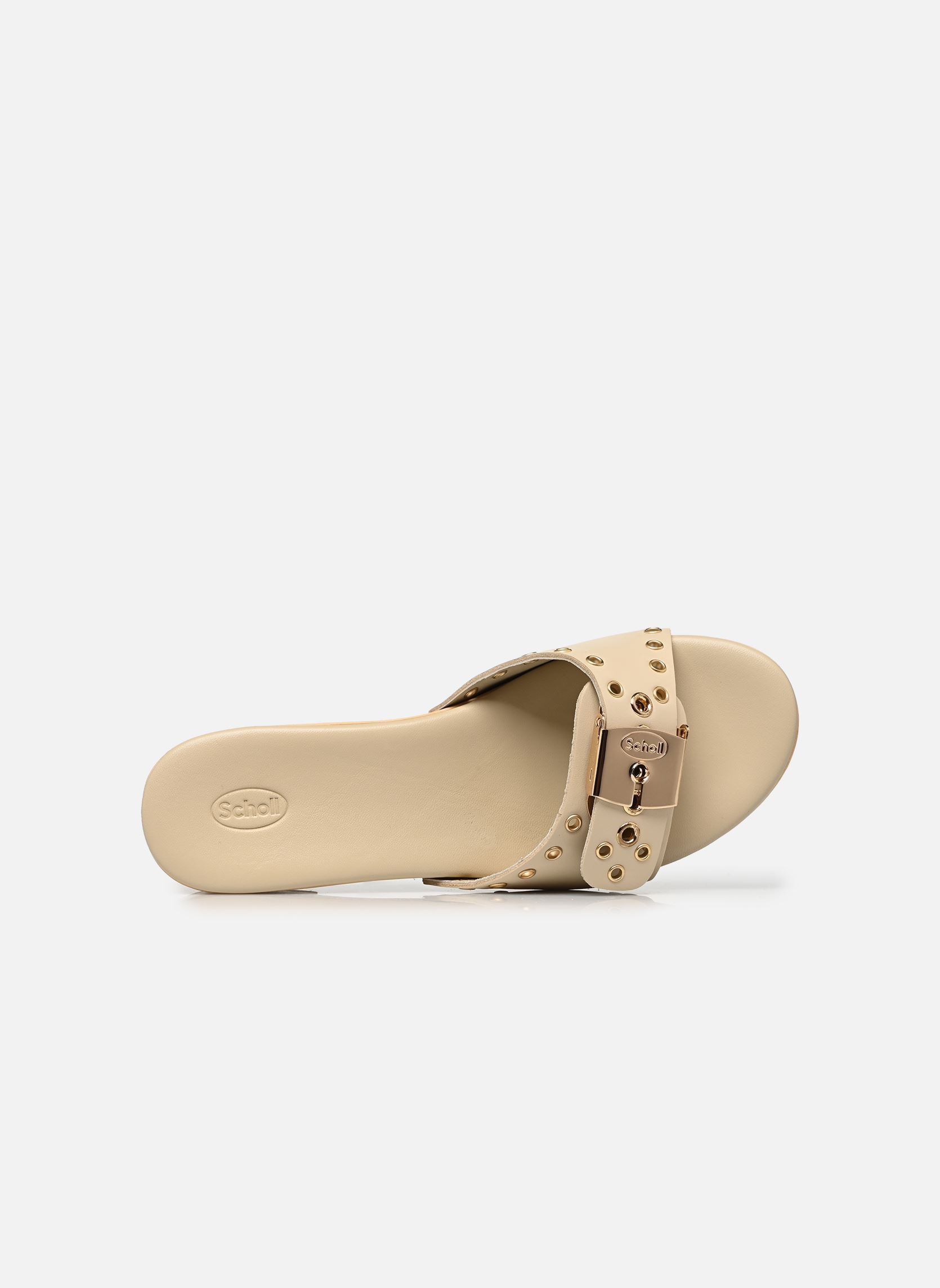 Mules à talons Pescura Ibiza Ring Iconic femme beige Scholl Mules à talons Pescura Ibiza Ring Iconic femme beige Off white