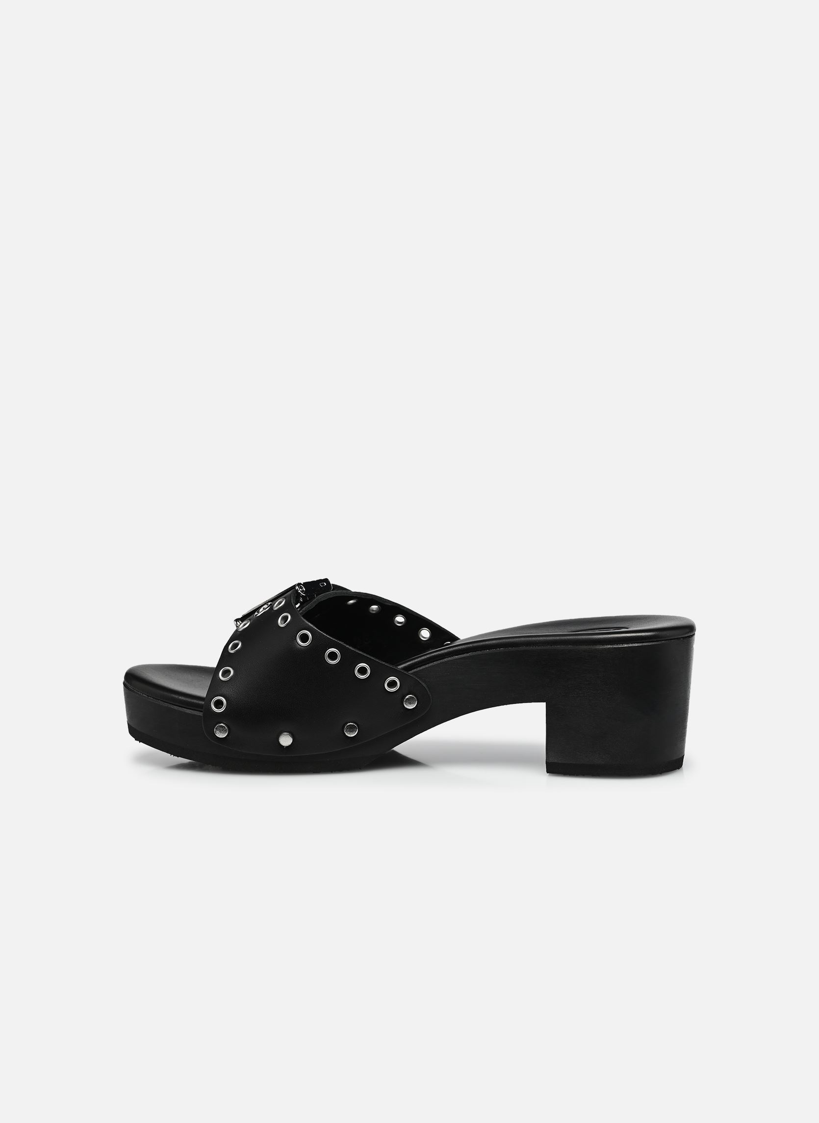 Mules à talons Pescura Ibiza Ring Iconic femme noir Scholl Mules à talons Pescura Ibiza Ring Iconic femme noir All Black