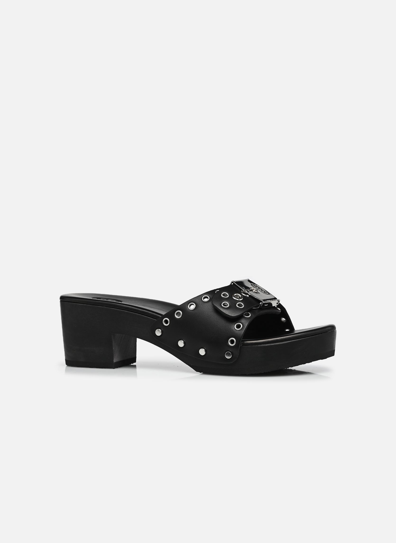 Mules à talons Pescura Ibiza Ring Iconic femme noir Scholl Mules à talons Pescura Ibiza Ring Iconic femme noir All Black