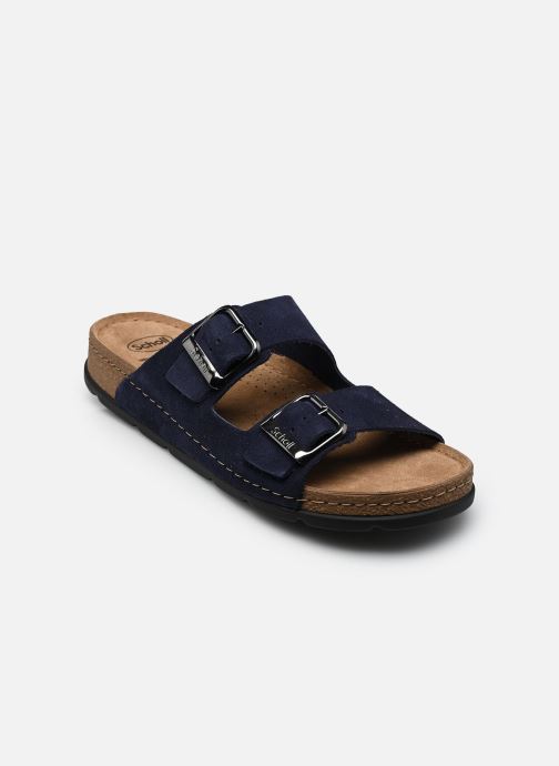 Scholl Mules Bora 2 Buckles Man Collection homme bleu