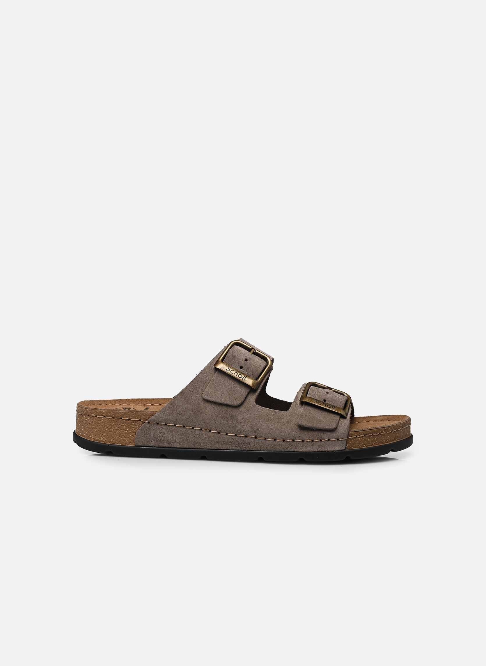 Muilen Bora 2 Buckles Man Collection heren bruin Scholl Muilen Bora 2 Buckles Man Collection heren bruin Taupe