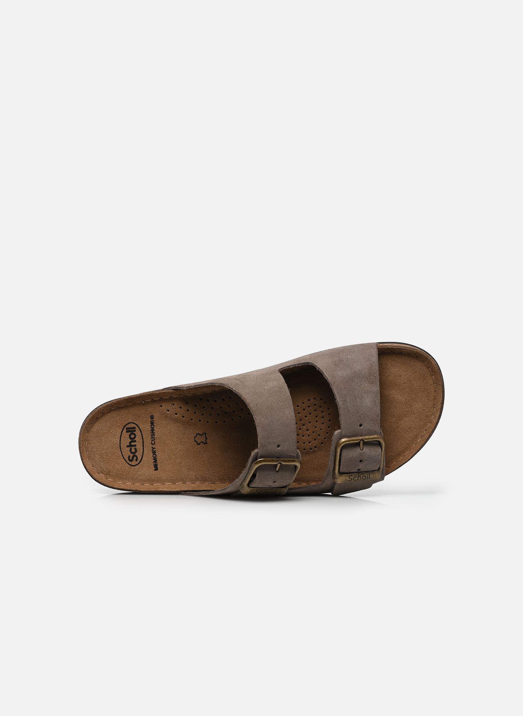 Muilen Bora 2 Buckles Man Collection heren bruin Scholl Muilen Bora 2 Buckles Man Collection heren bruin Taupe
