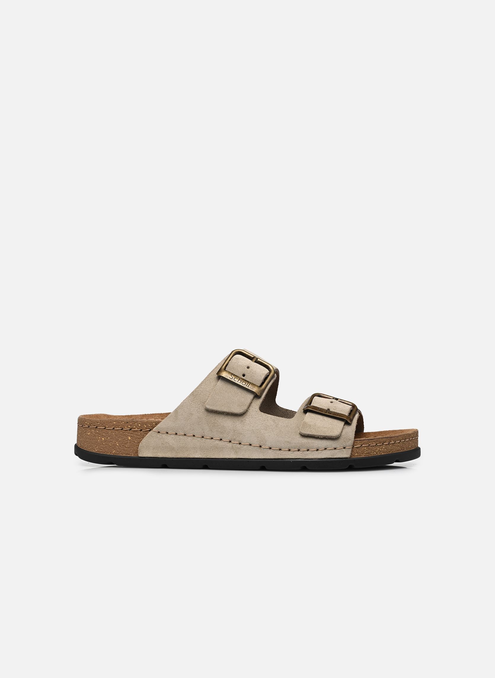 Muilen Bora 2 Buckles Man Collection heren grijs Scholl Muilen Bora 2 Buckles Man Collection heren grijs Dark Beige