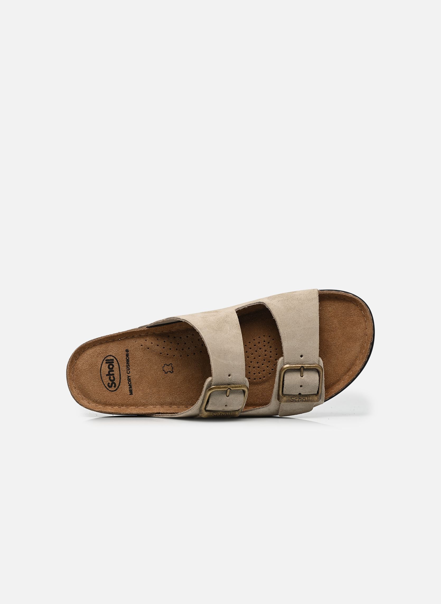 Muilen Bora 2 Buckles Man Collection heren grijs Scholl Muilen Bora 2 Buckles Man Collection heren grijs Dark Beige