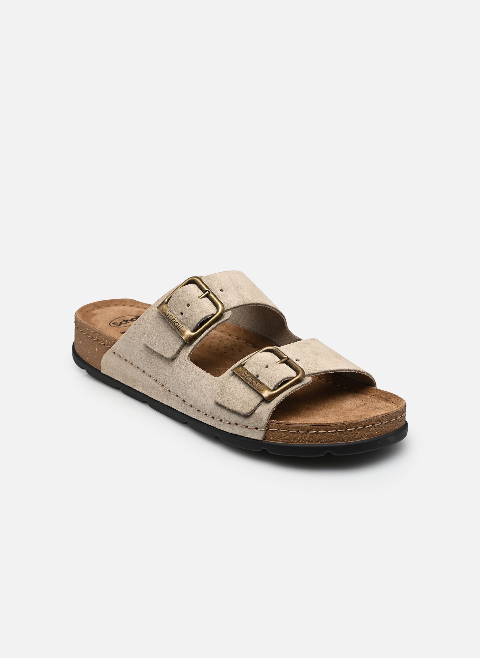 Muilen Bora 2 Buckles Man Collection heren grijs Scholl Muilen Bora 2 Buckles Man Collection heren grijs Dark Beige