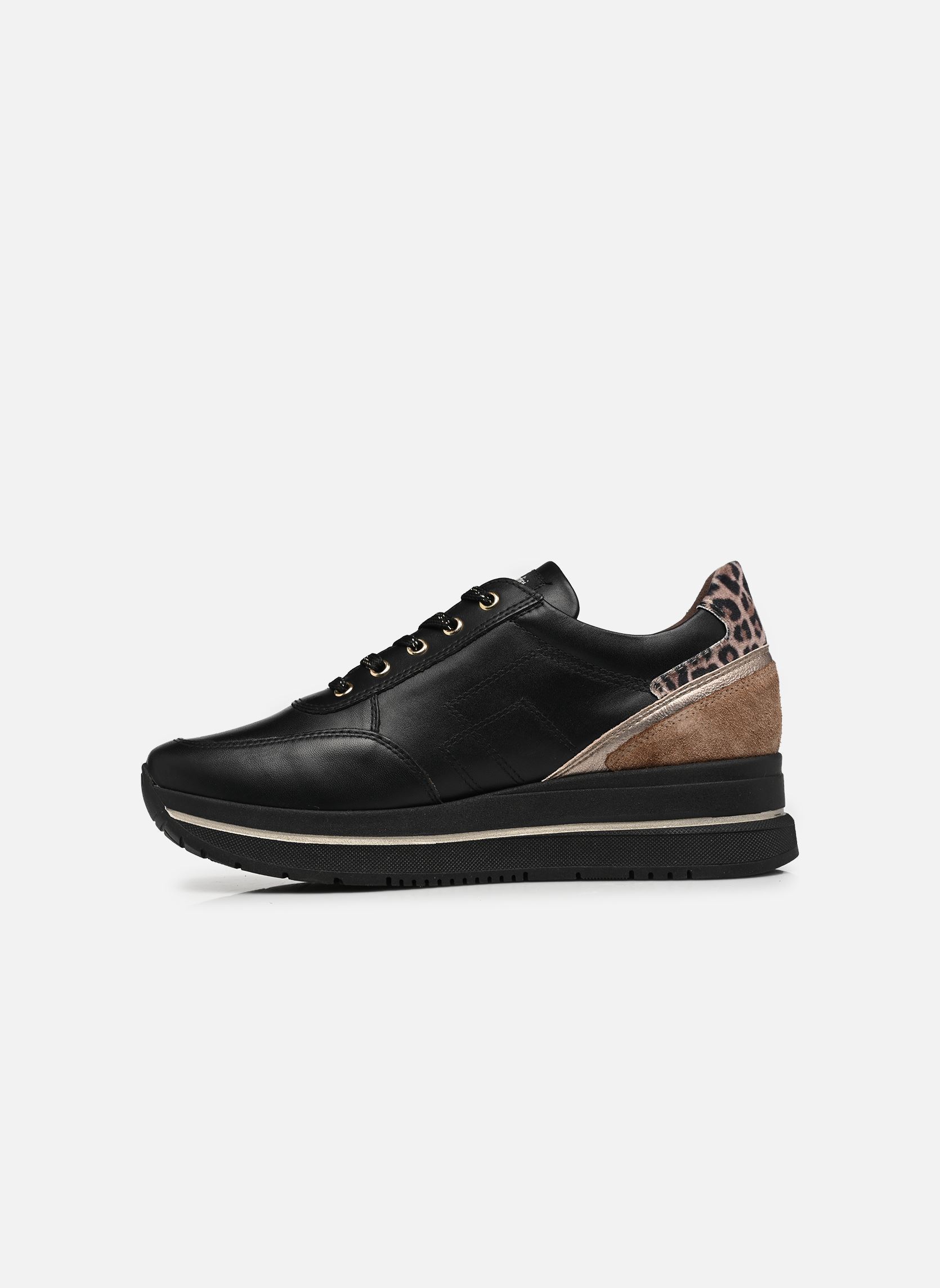 Baskets I617360D femme noir NeroGiardini Baskets I617360D femme noir GUANTO NERO ETOILE LEO VELOUR