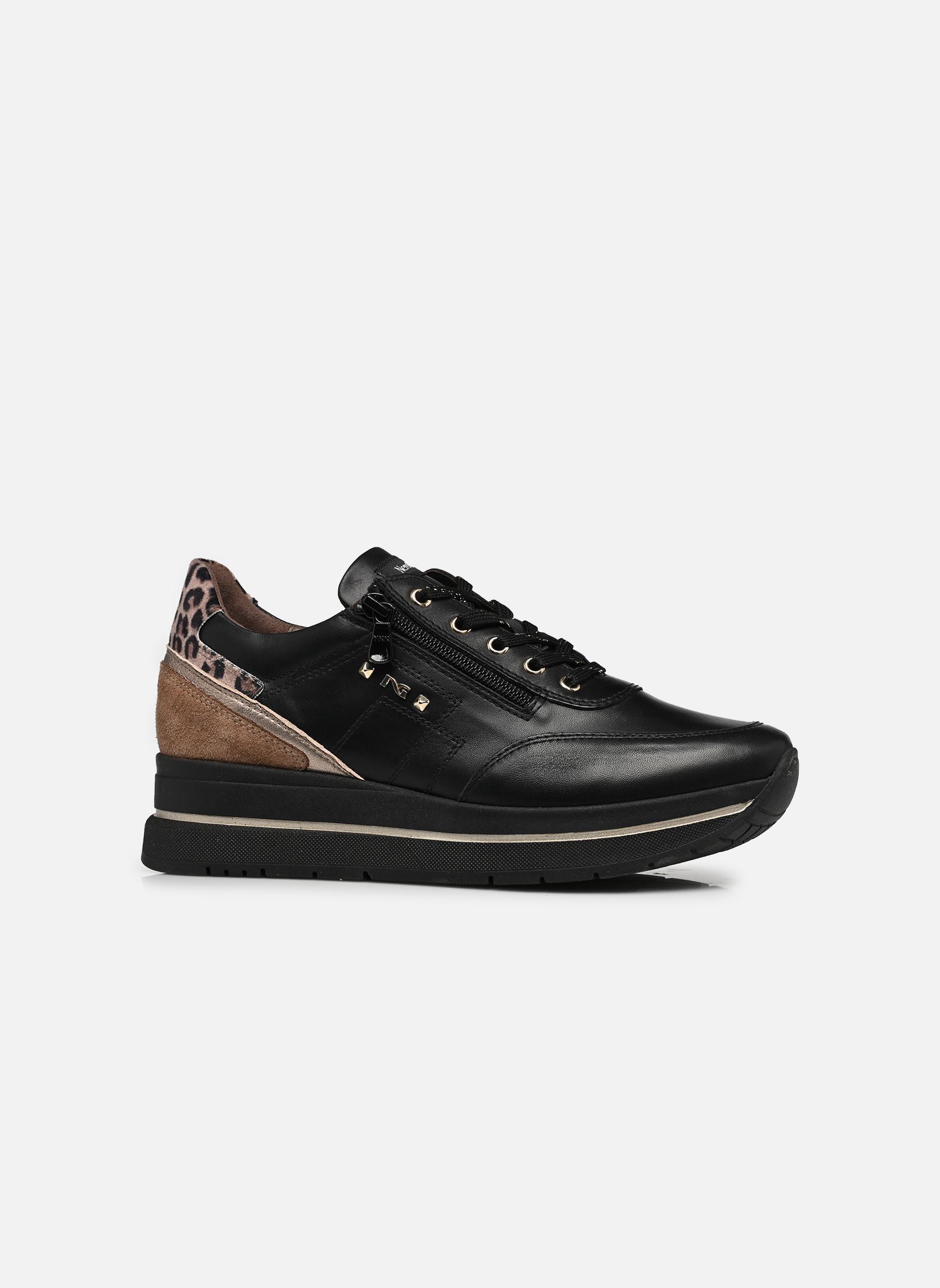 Baskets I617360D femme noir NeroGiardini Baskets I617360D femme noir GUANTO NERO ETOILE LEO VELOUR