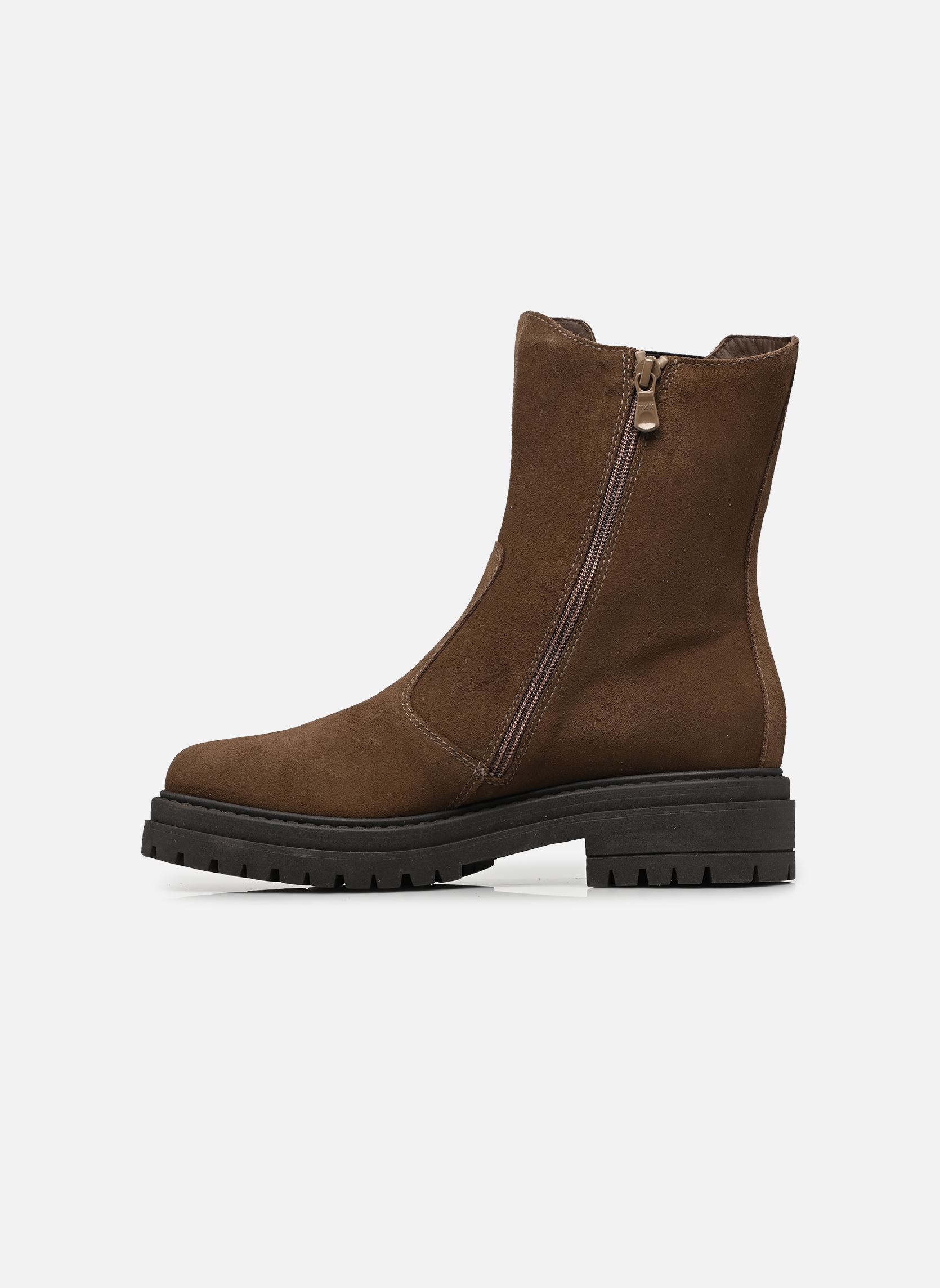 Enkellaarzen en boots I618021D dames bruin NeroGiardini Enkellaarzen en boots I618021D dames bruin VELOUR SPAGO TR FOLGARIA 9120/