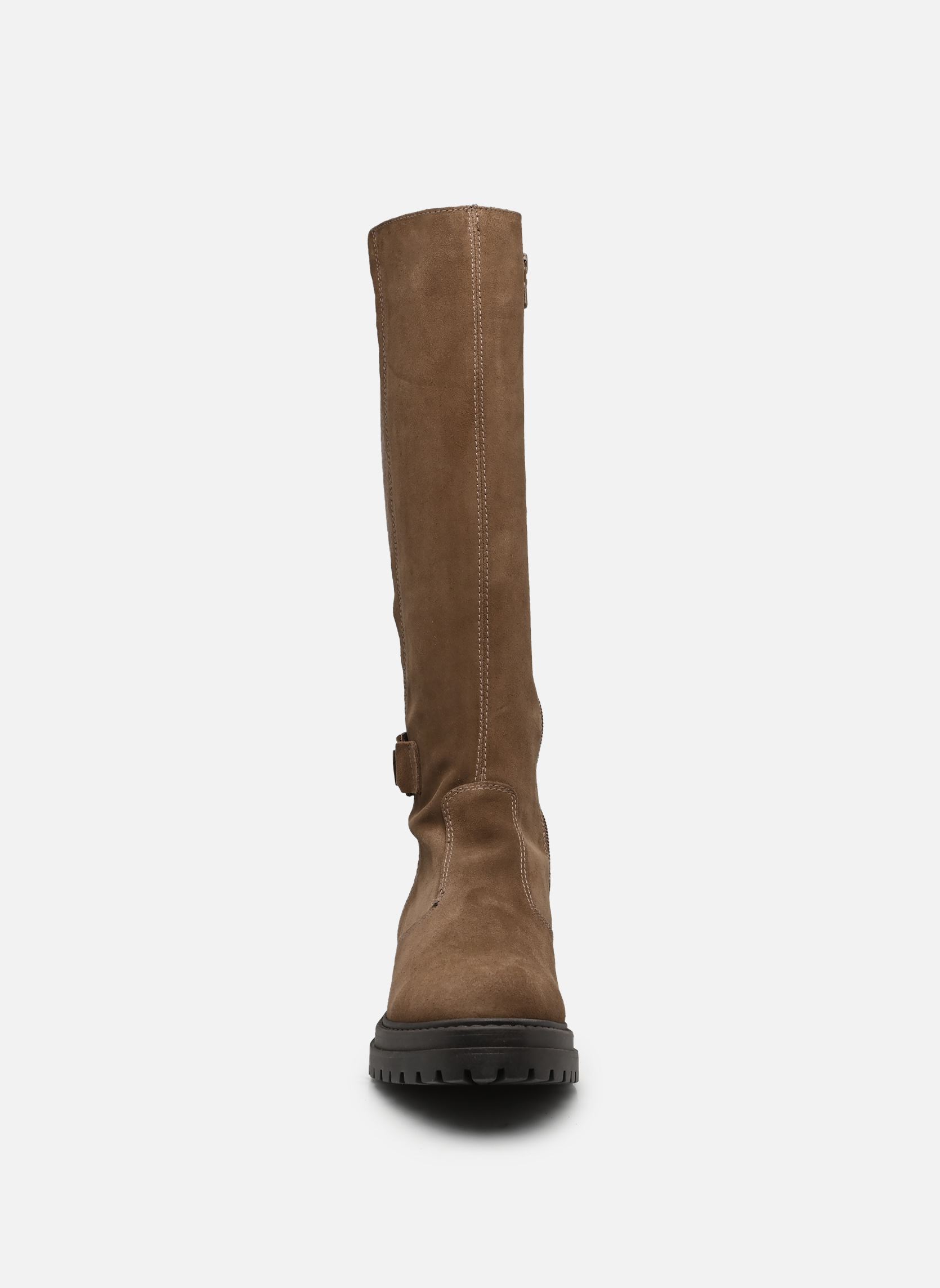 Laarzen I618028D dames bruin NeroGiardini Laarzen I618028D dames bruin VELOUR SPAGO T.ALCANTARA SPAGO