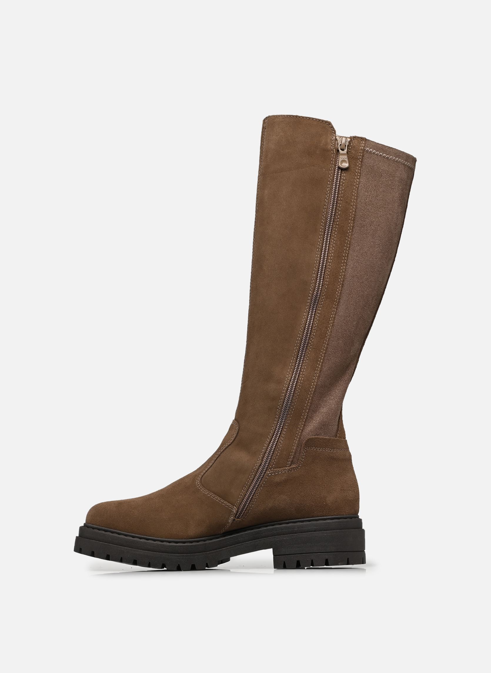 Laarzen I618028D dames bruin NeroGiardini Laarzen I618028D dames bruin VELOUR SPAGO T.ALCANTARA SPAGO