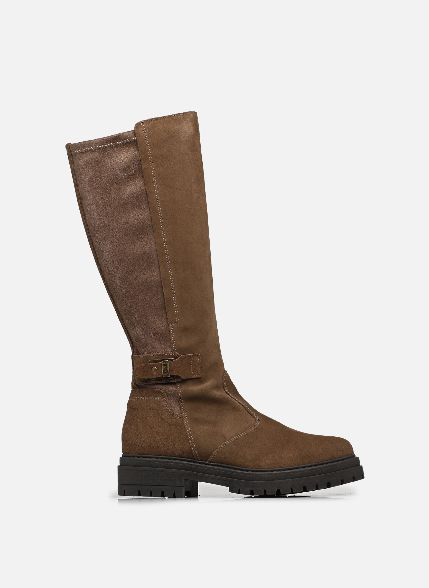 Laarzen I618028D dames bruin NeroGiardini Laarzen I618028D dames bruin VELOUR SPAGO T.ALCANTARA SPAGO