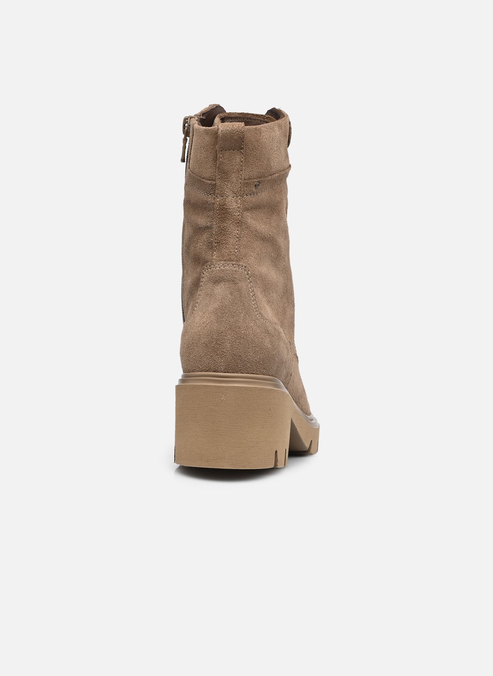 Enkellaarzen en boots I618051D dames beige NeroGiardini Enkellaarzen en boots I618051D dames beige VELOUR CASTORO EVA URBANA TORT
