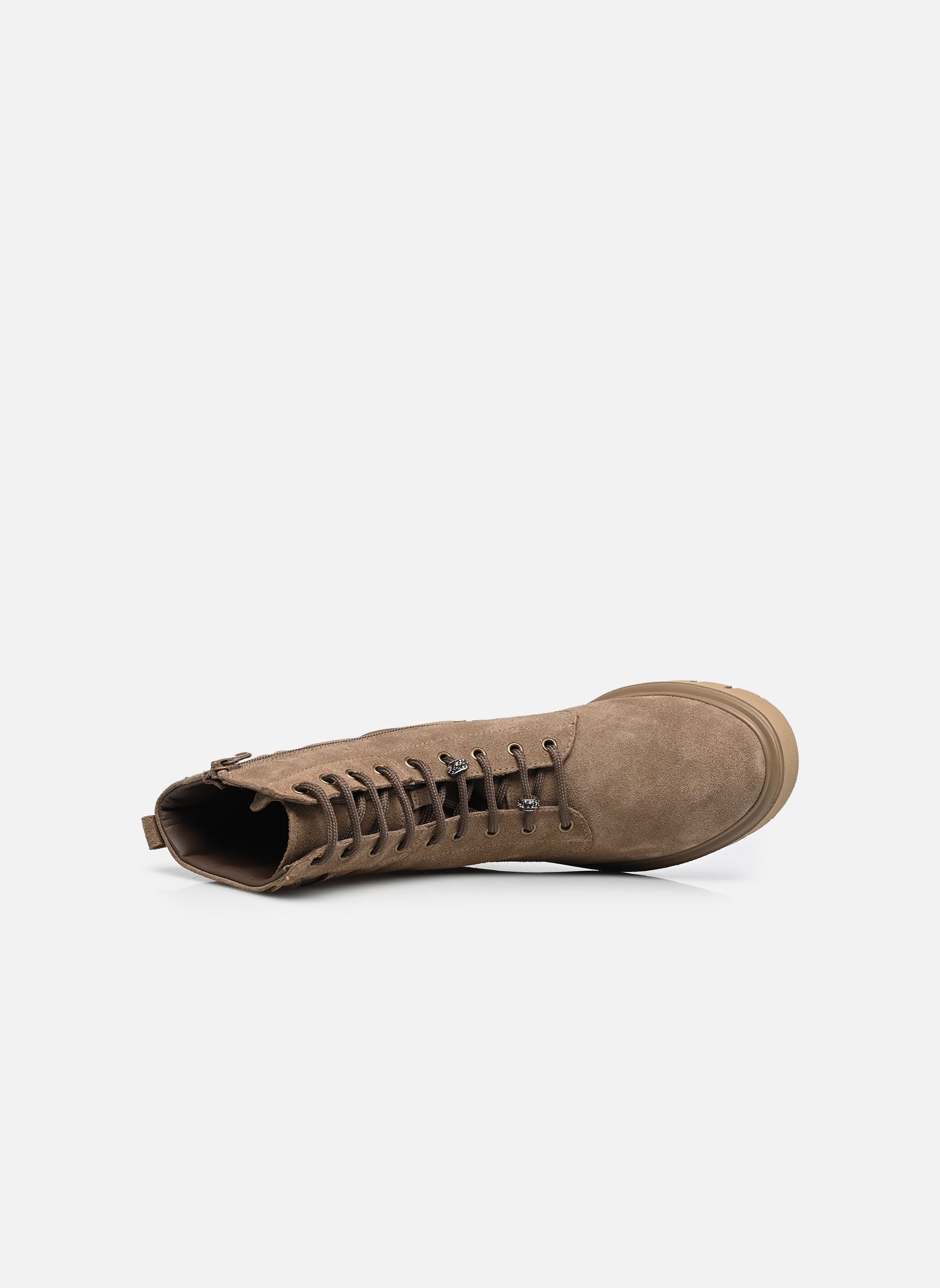 Enkellaarzen en boots I618051D dames beige NeroGiardini Enkellaarzen en boots I618051D dames beige VELOUR CASTORO EVA URBANA TORT