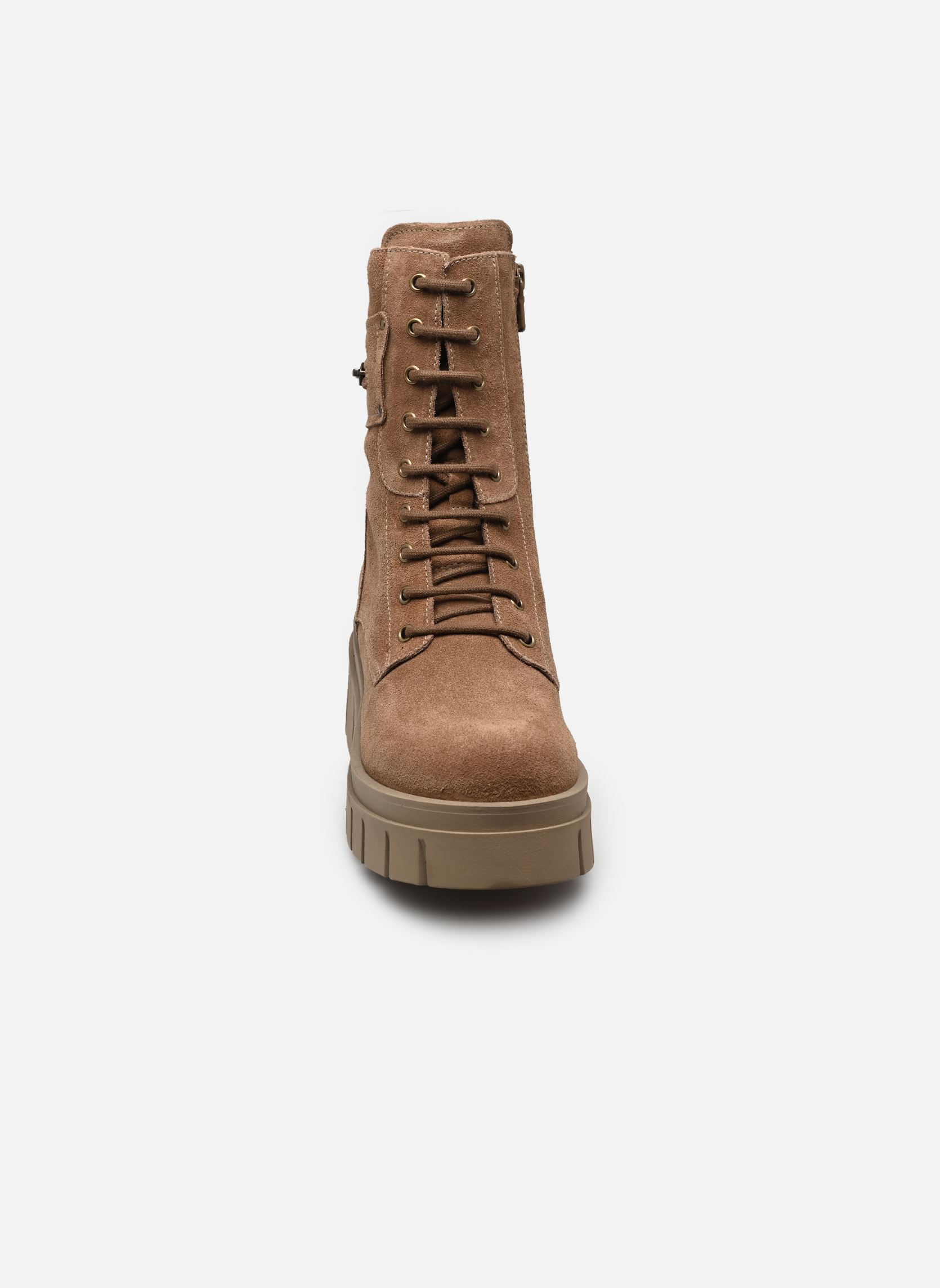 Enkellaarzen en boots I618104D dames bruin NeroGiardini Enkellaarzen en boots I618104D dames bruin VELOUR MOU TR SULMONA FANGO