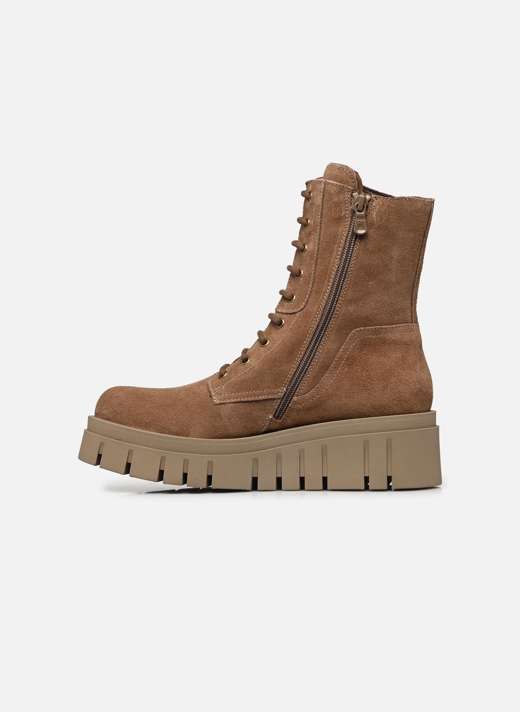 Enkellaarzen en boots I618104D dames bruin NeroGiardini Enkellaarzen en boots I618104D dames bruin VELOUR MOU TR SULMONA FANGO