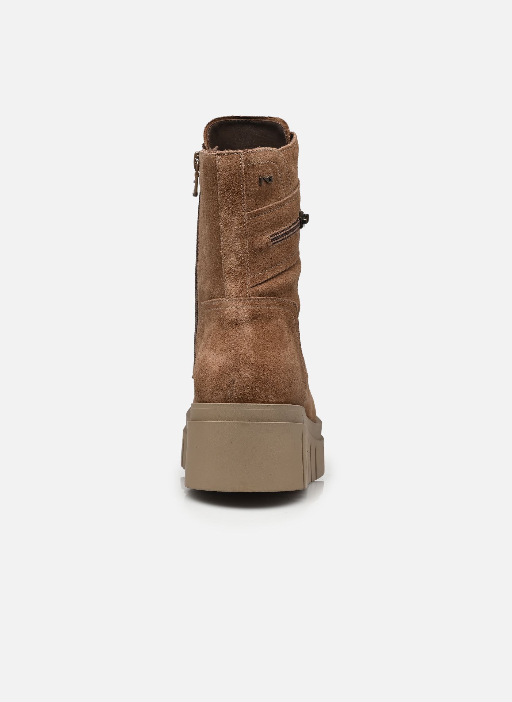 Enkellaarzen en boots I618104D dames bruin NeroGiardini Enkellaarzen en boots I618104D dames bruin VELOUR MOU TR SULMONA FANGO