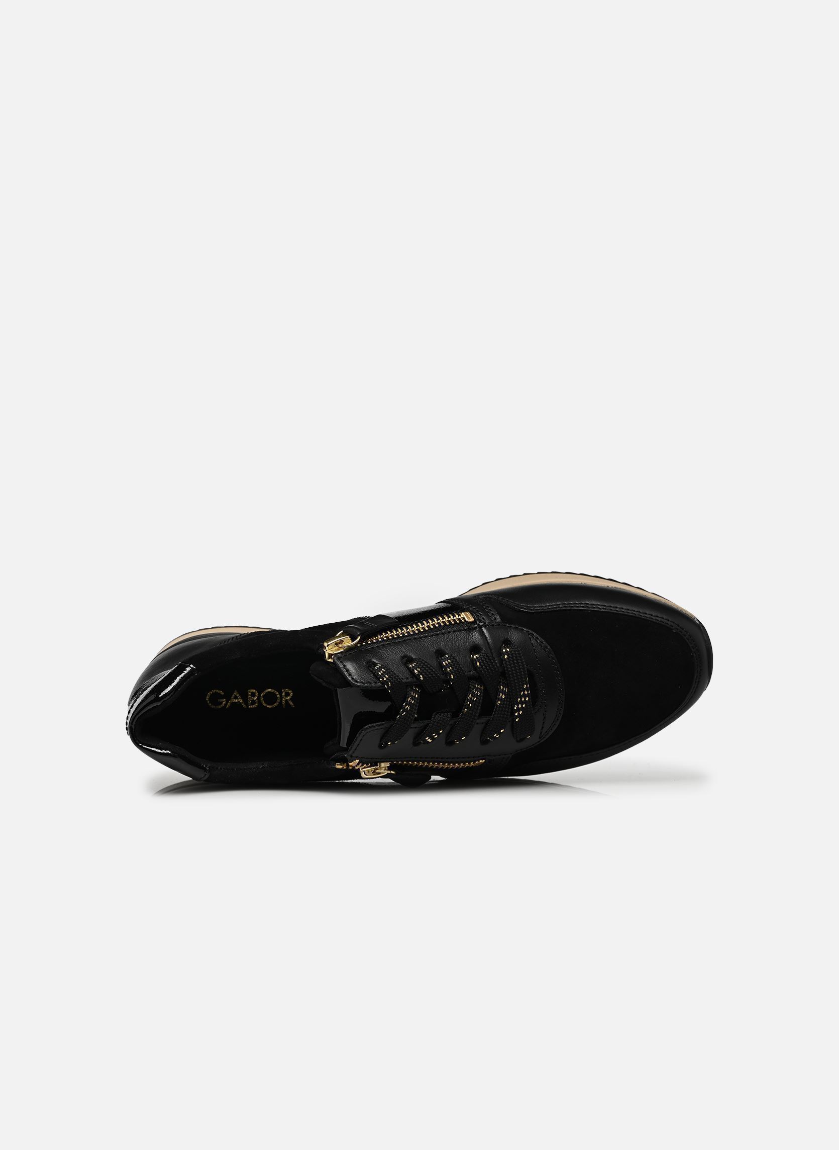 Baskets basses 6019.01 femme noir Gabor Baskets basses 6019.01 femme noir BLACK (GOLD)