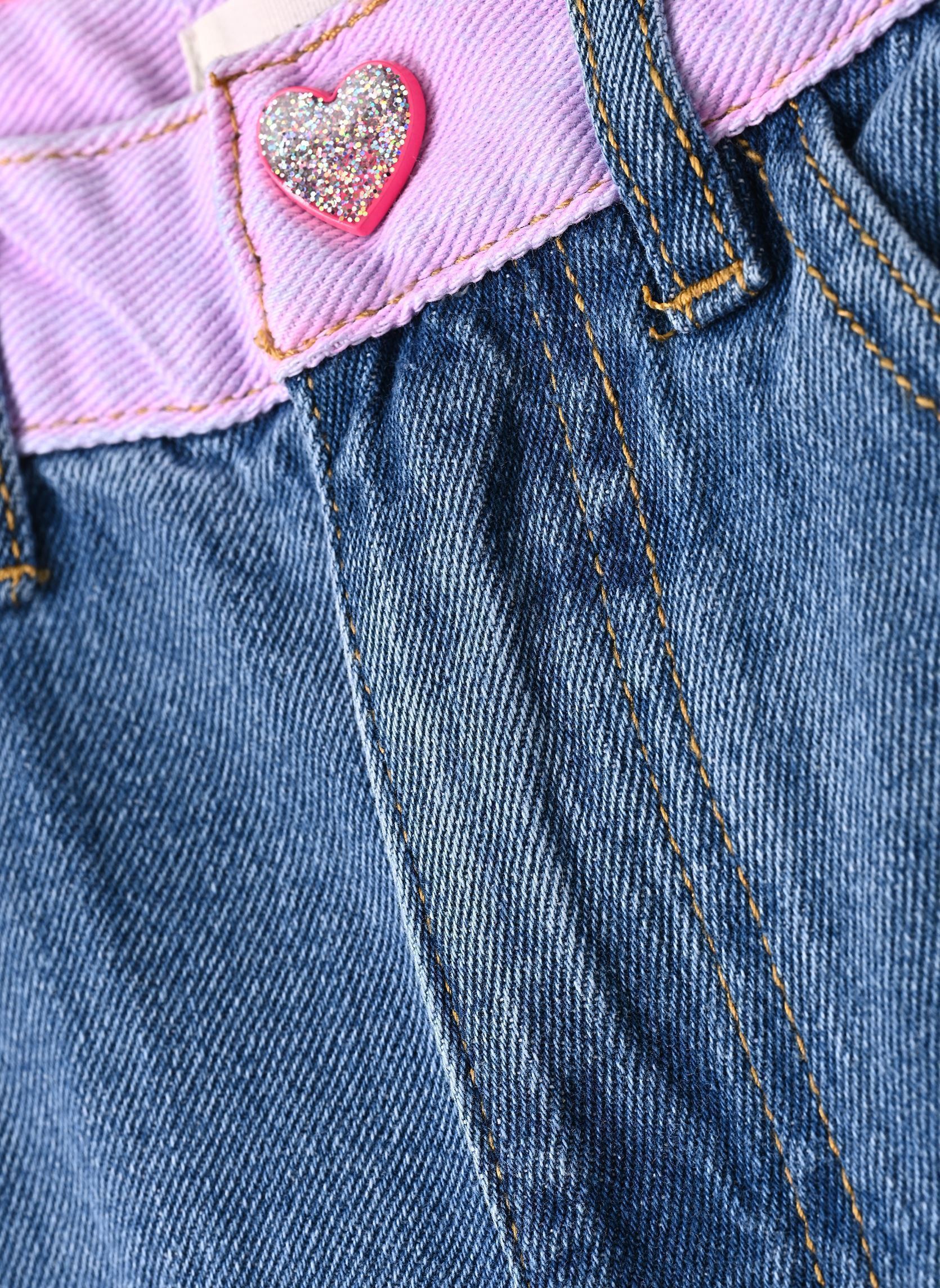 Pantalons U22416 fille bleu Billieblush Pantalons U22416 fille bleu DENIM BLUE
