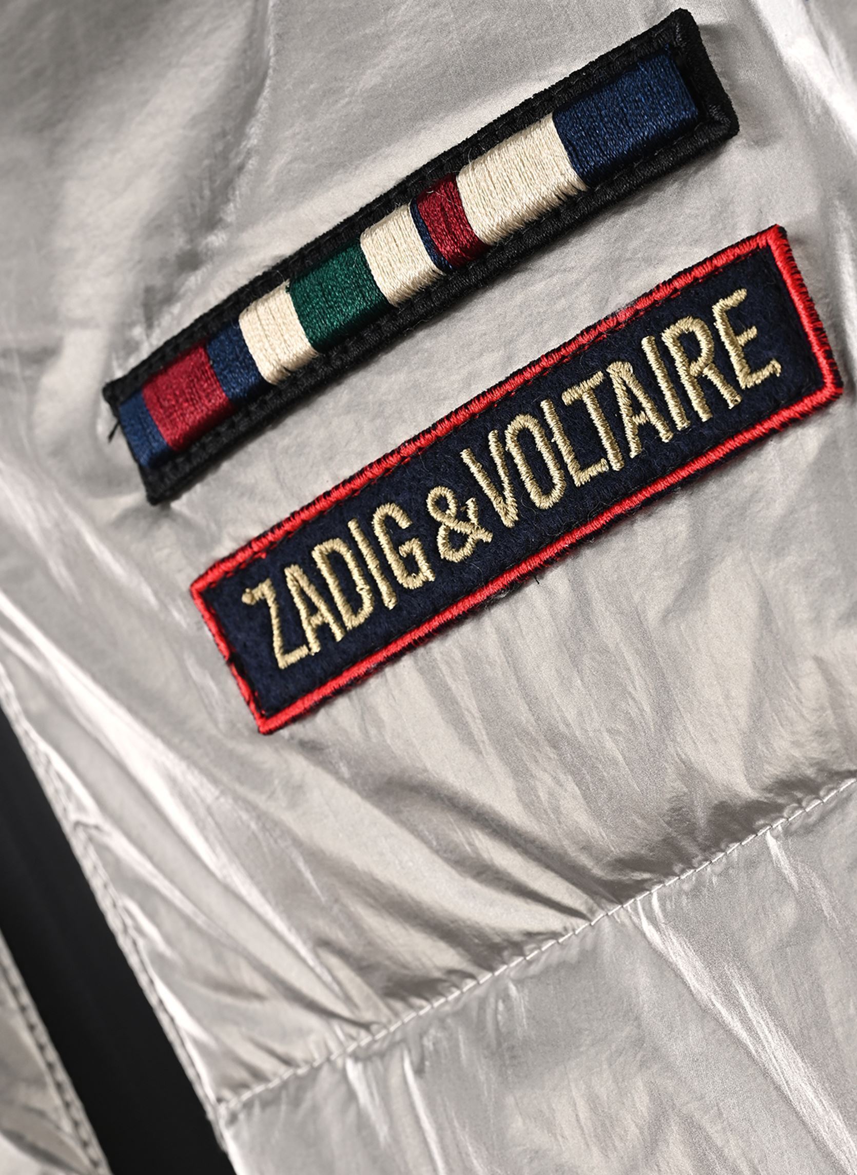 Doudounes X60890 fille gris Zadig & Voltaire Doudounes X60890 fille gris OR BLANC