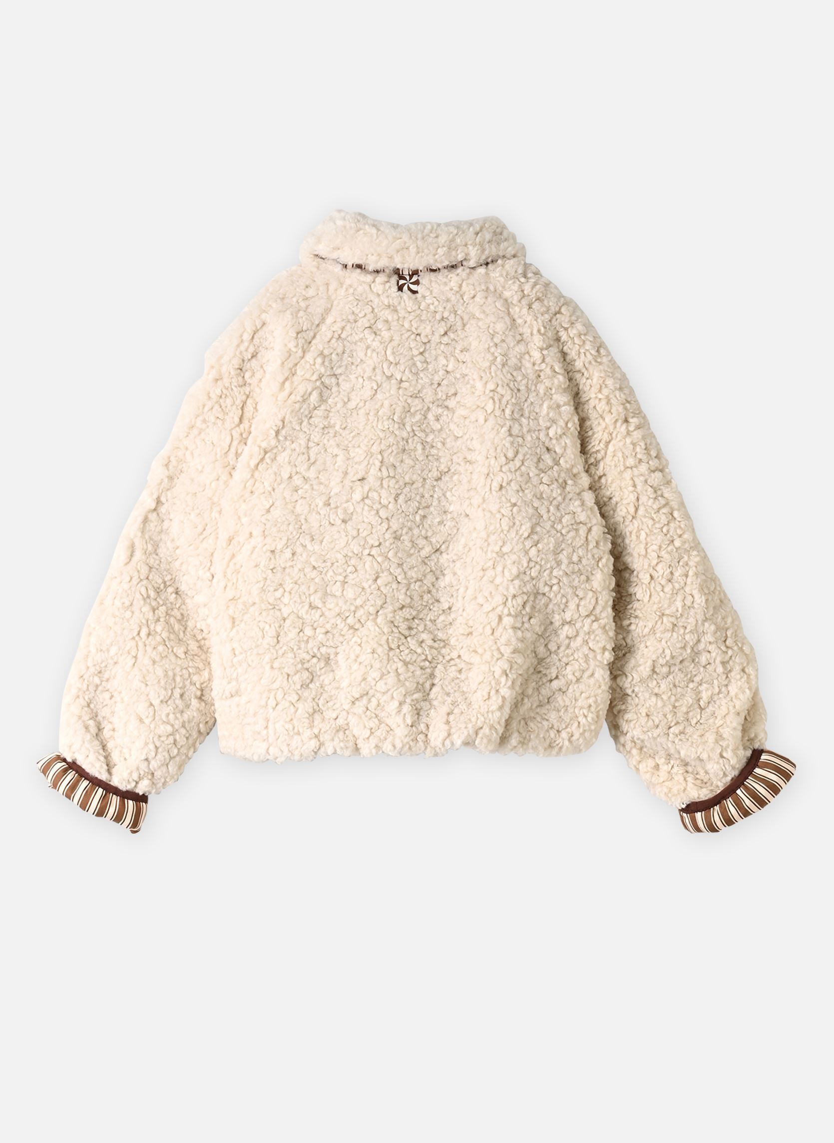 Vestes et manteaux L00090 fille beige Kids around Vestes et manteaux L00090 fille beige CRAIE