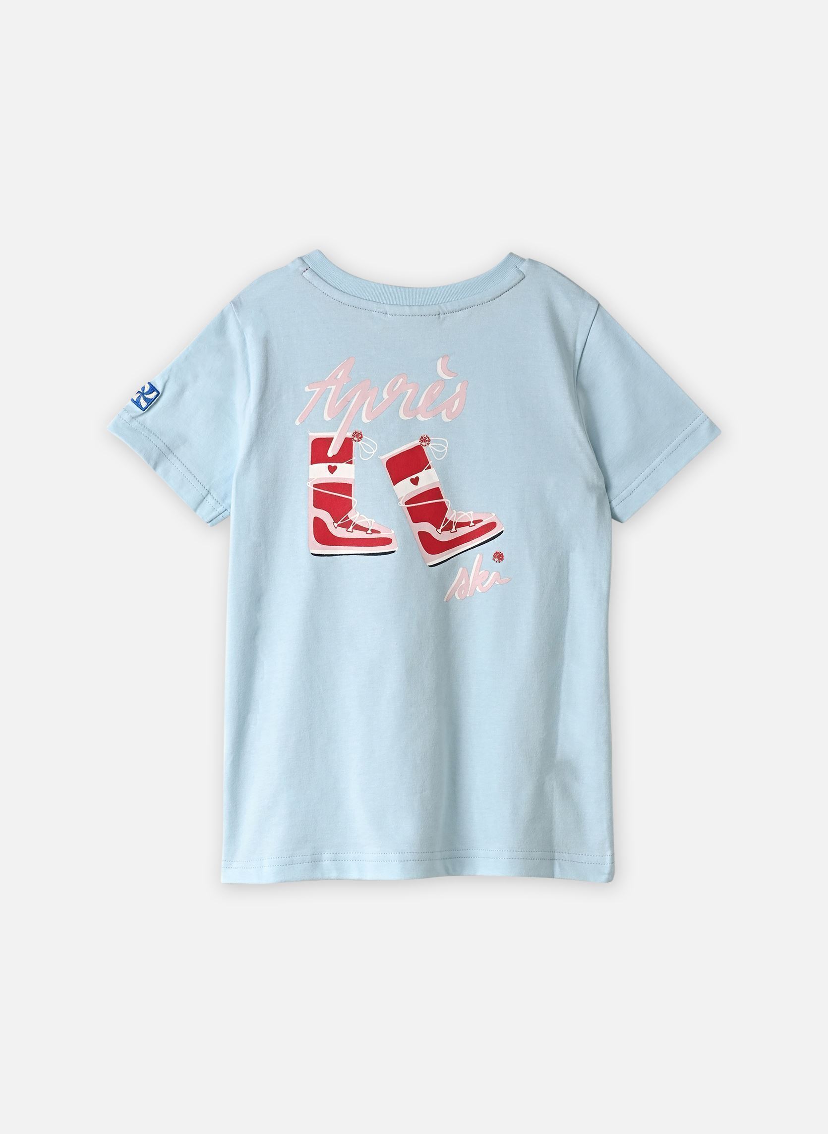 Tee-shirts L00093 fille bleu Kids around Tee-shirts L00093 fille bleu PANAMA