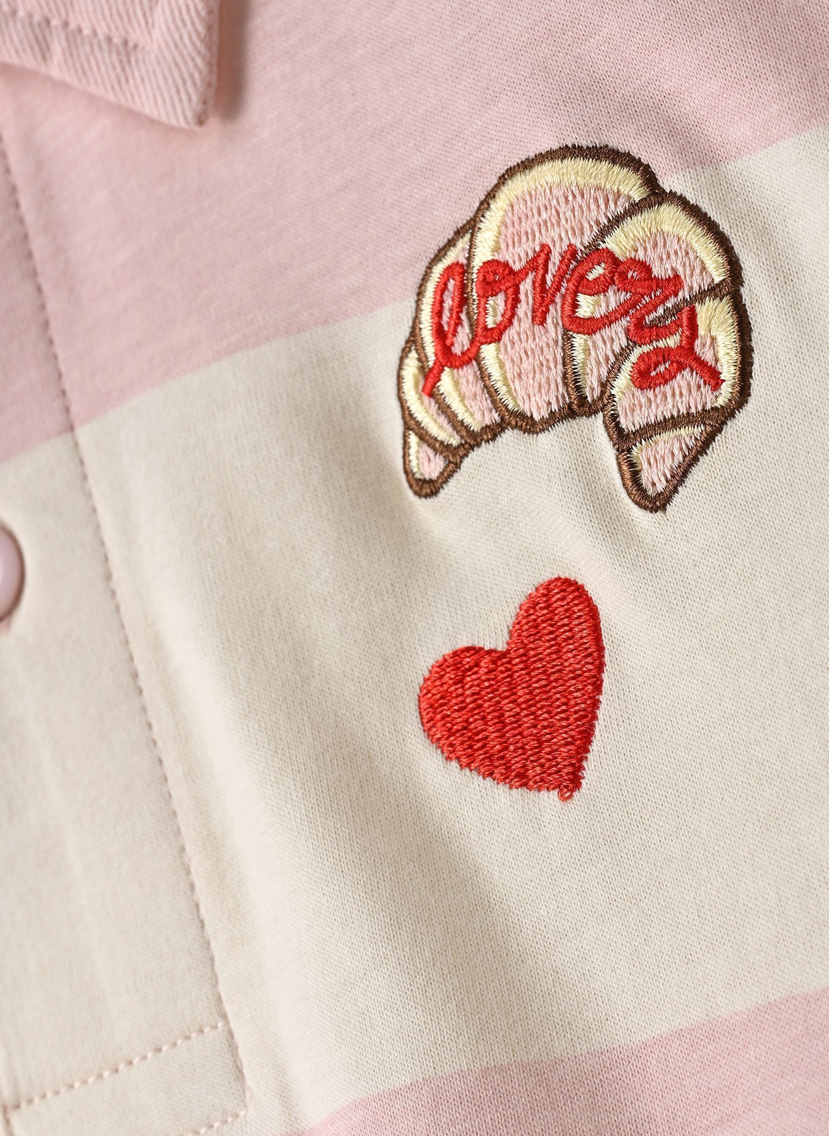 Polos L00152 fille rose Kids around Polos L00152 fille rose ROSE PASTEL