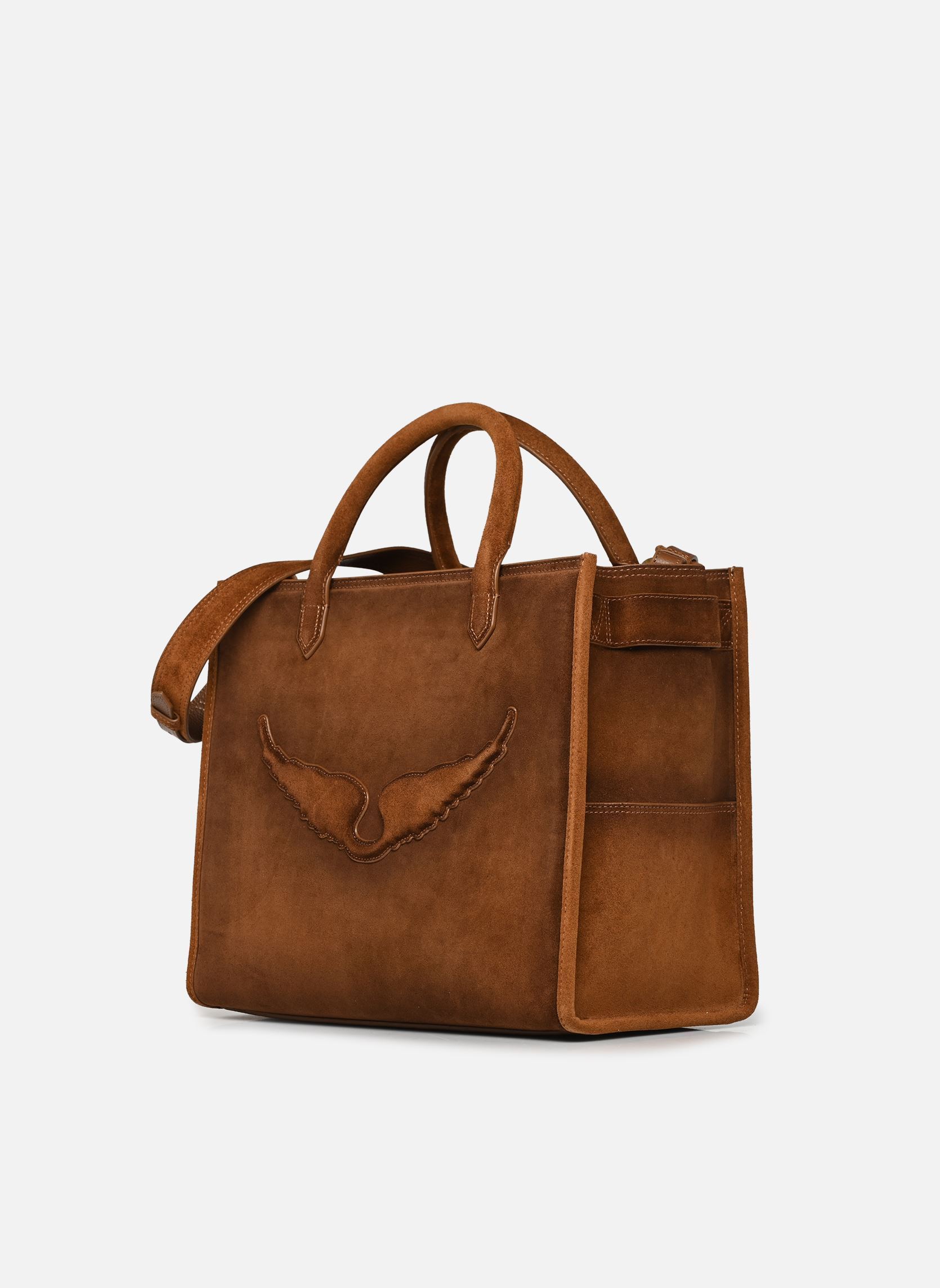 Sacs Angel Tote Used Suede femme marron Zadig & Voltaire Sacs Angel Tote Used Suede femme marron COGNAC