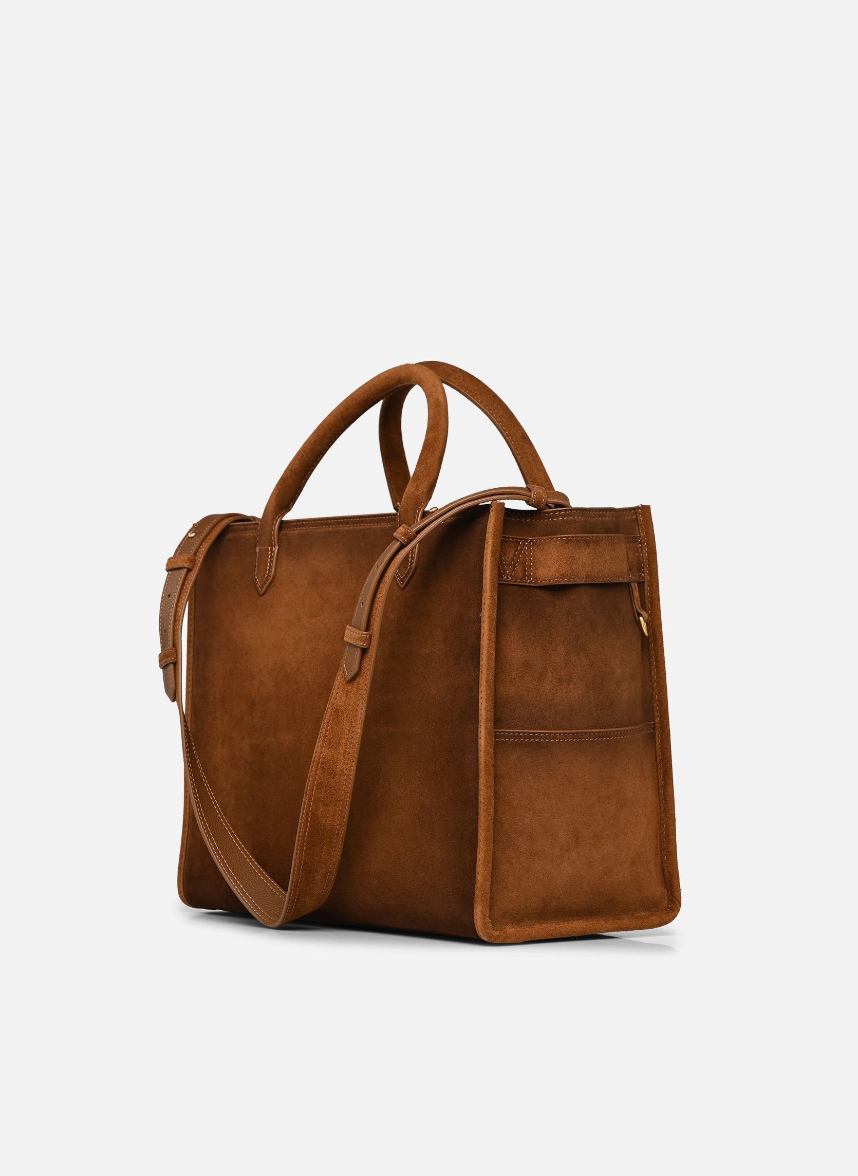 Sacs Angel Tote Used Suede femme marron Zadig & Voltaire Sacs Angel Tote Used Suede femme marron COGNAC