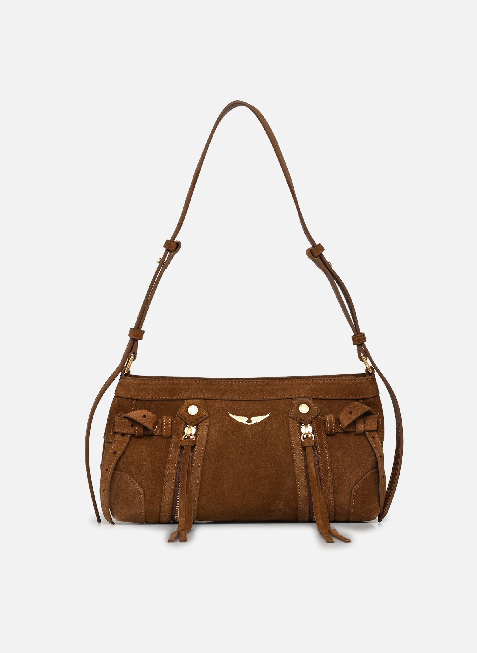 Schoudertassen Baby Madison Suede dames bruin Zadig & Voltaire Schoudertassen Baby Madison Suede dames bruin COGNAC