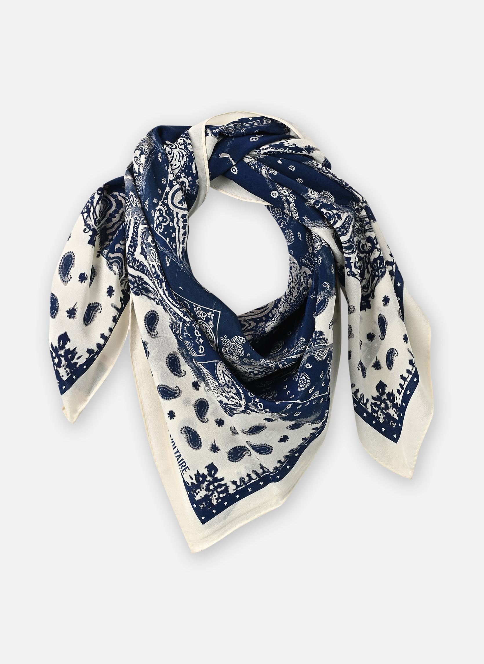 Foulards Blondie 85 Denim Bandana femme bleu Zadig & Voltaire Foulards Blondie 85 Denim Bandana femme bleu FLASH
