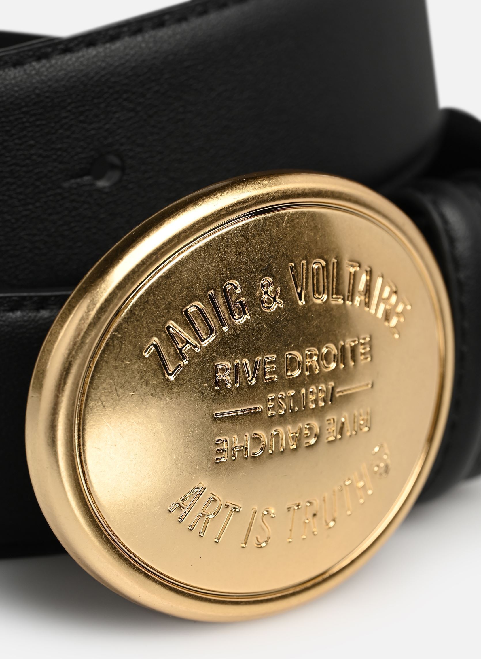 Ceintures Colter 35Mm Smooth Leather femme noir Zadig & Voltaire Ceintures Colter 35Mm Smooth Leather femme noir BLACK