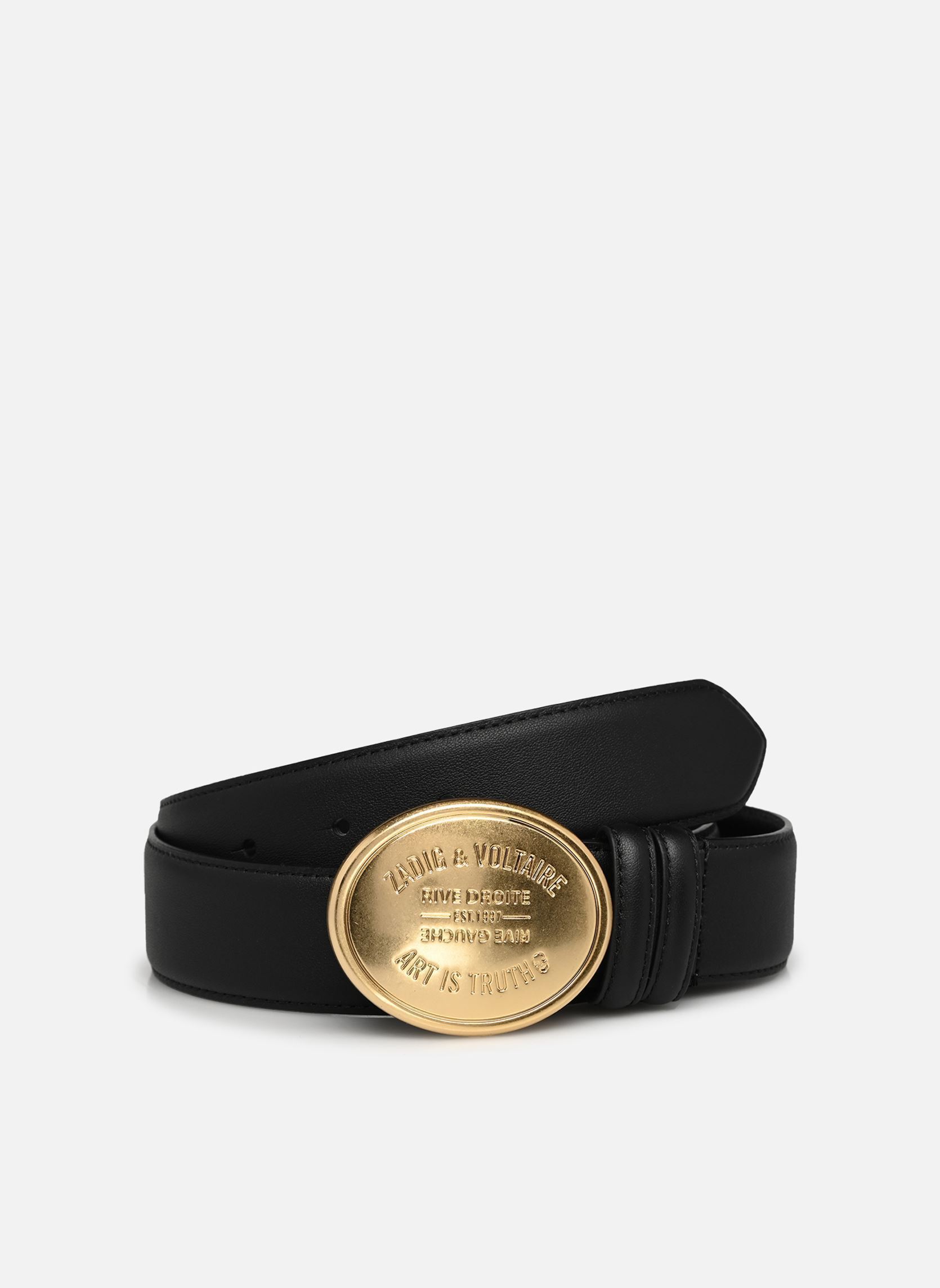 Ceintures Colter 35Mm Smooth Leather femme noir Zadig & Voltaire Ceintures Colter 35Mm Smooth Leather femme noir BLACK
