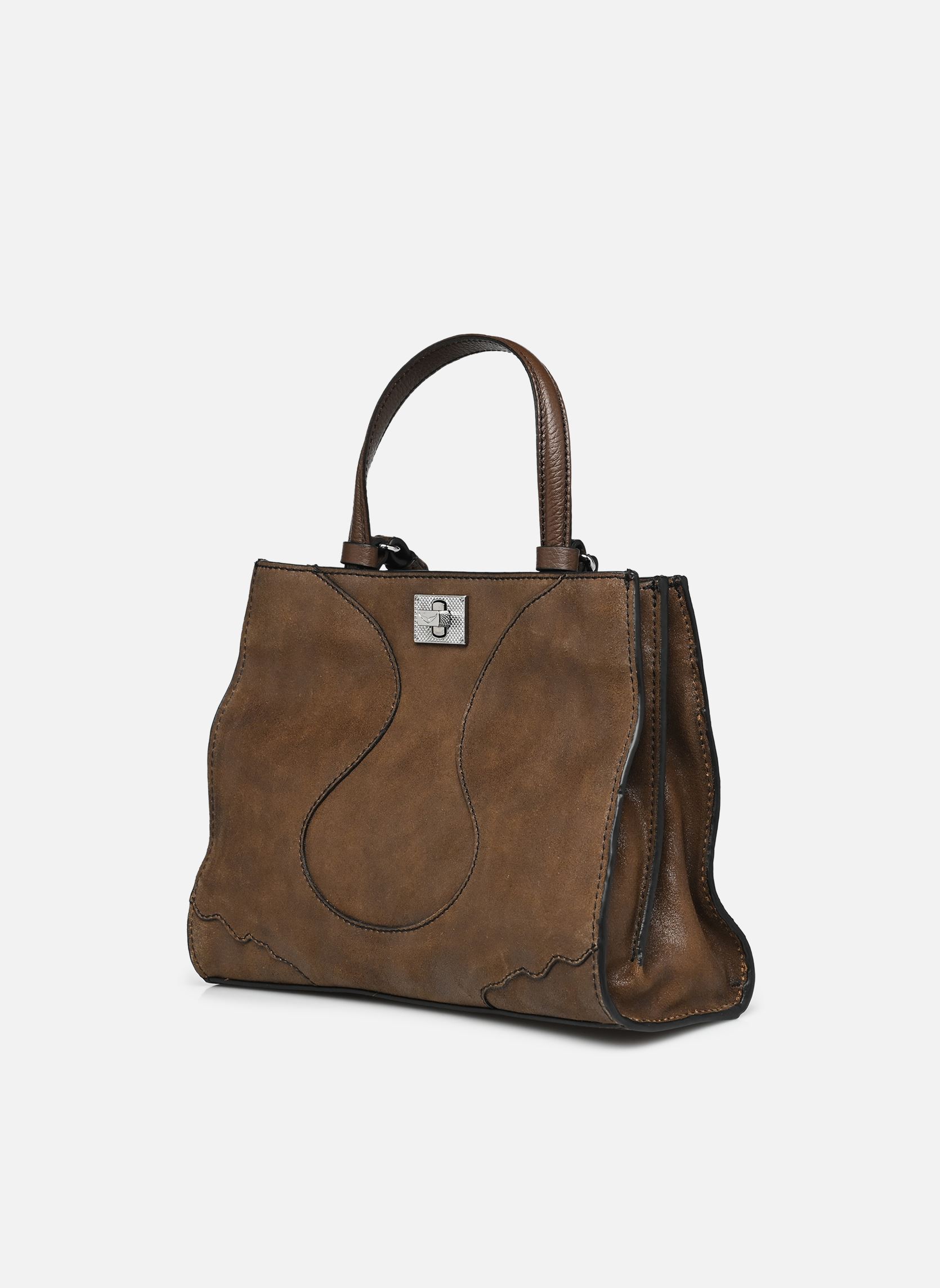 Sacs à main Jack Nano Suede Waxy femme marron Zadig & Voltaire Sacs à main Jack Nano Suede Waxy femme marron WOOD