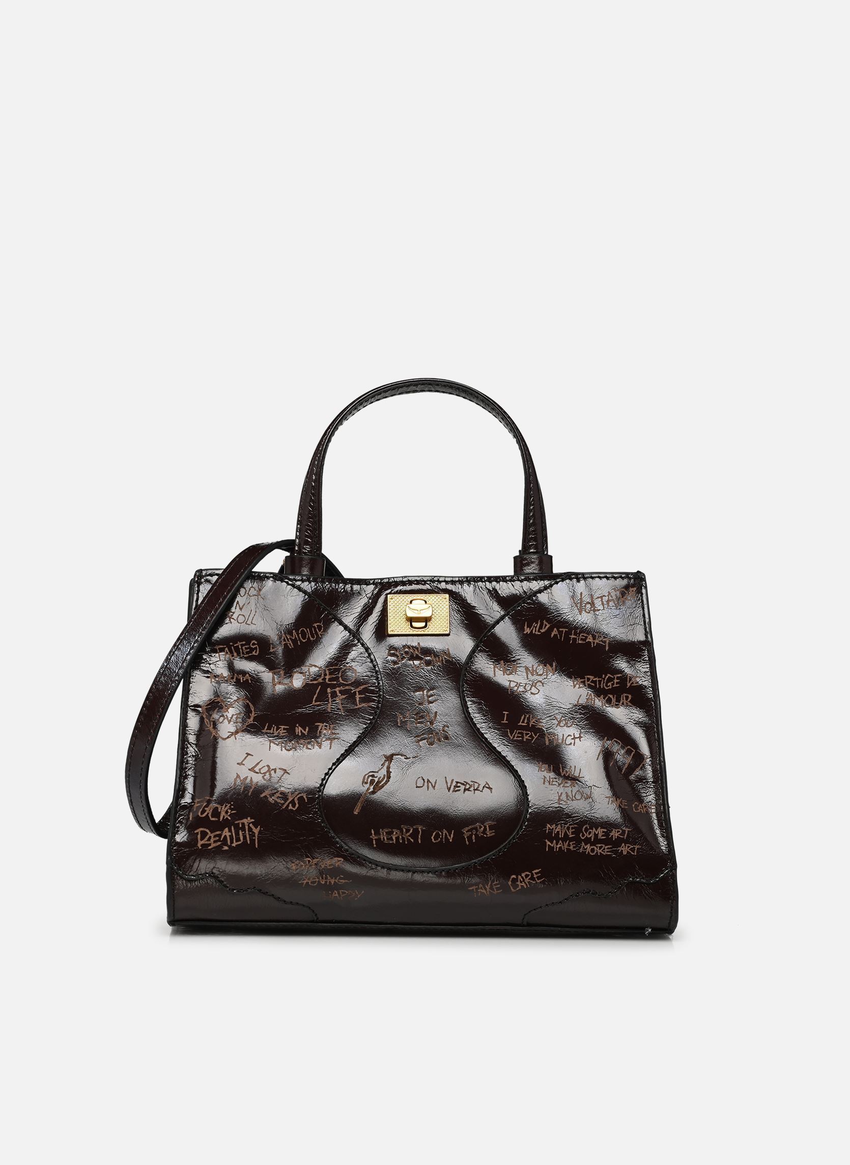 Sacs Jack Nano Vintage Patent Laser femme bordeaux Zadig & Voltaire Sacs Jack Nano Vintage Patent Laser femme bordeaux BROWNIE