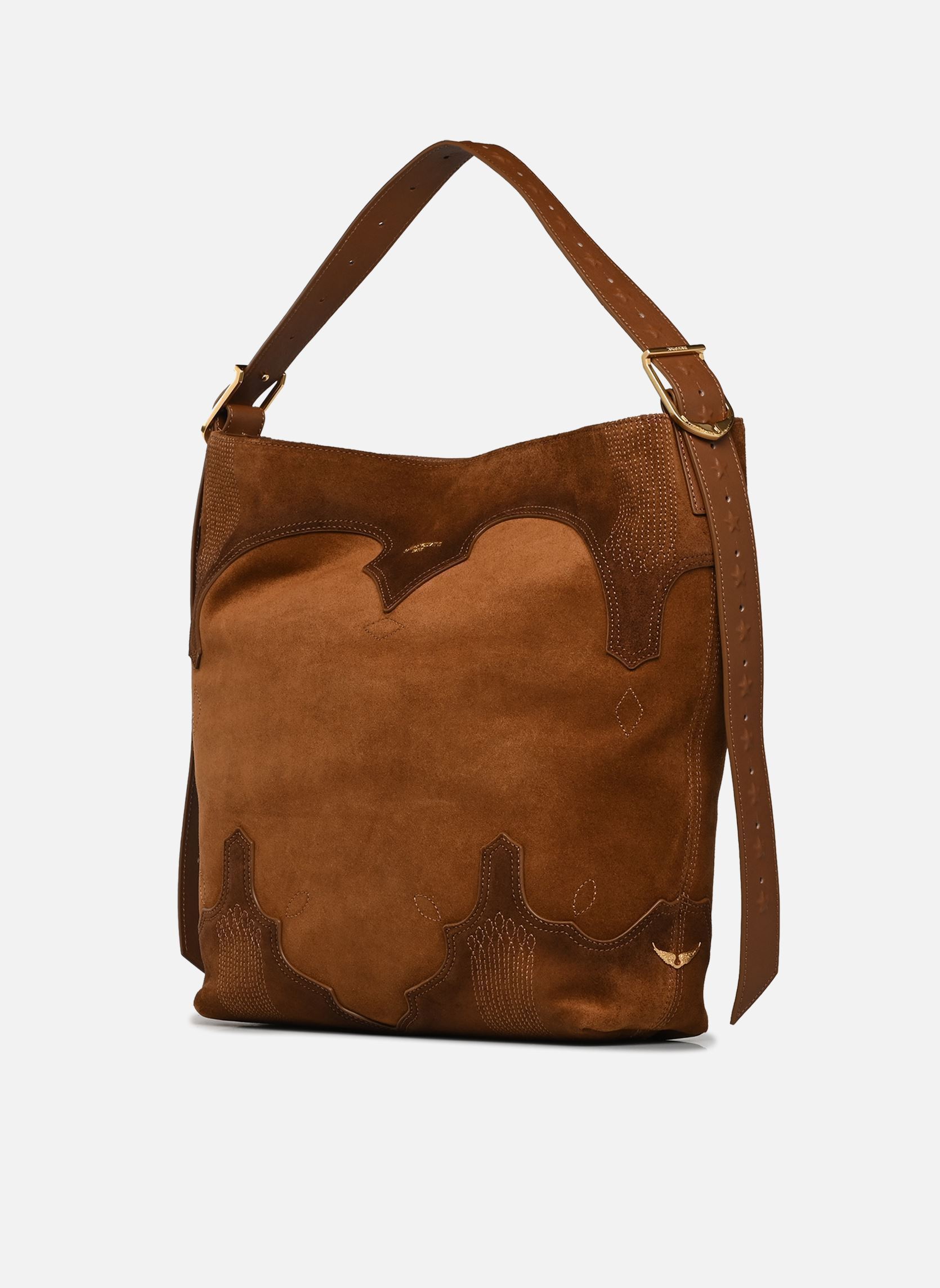 Taschen Jane Hobo Western Used damen braun Zadig & Voltaire Taschen Jane Hobo Western Used damen braun COGNAC