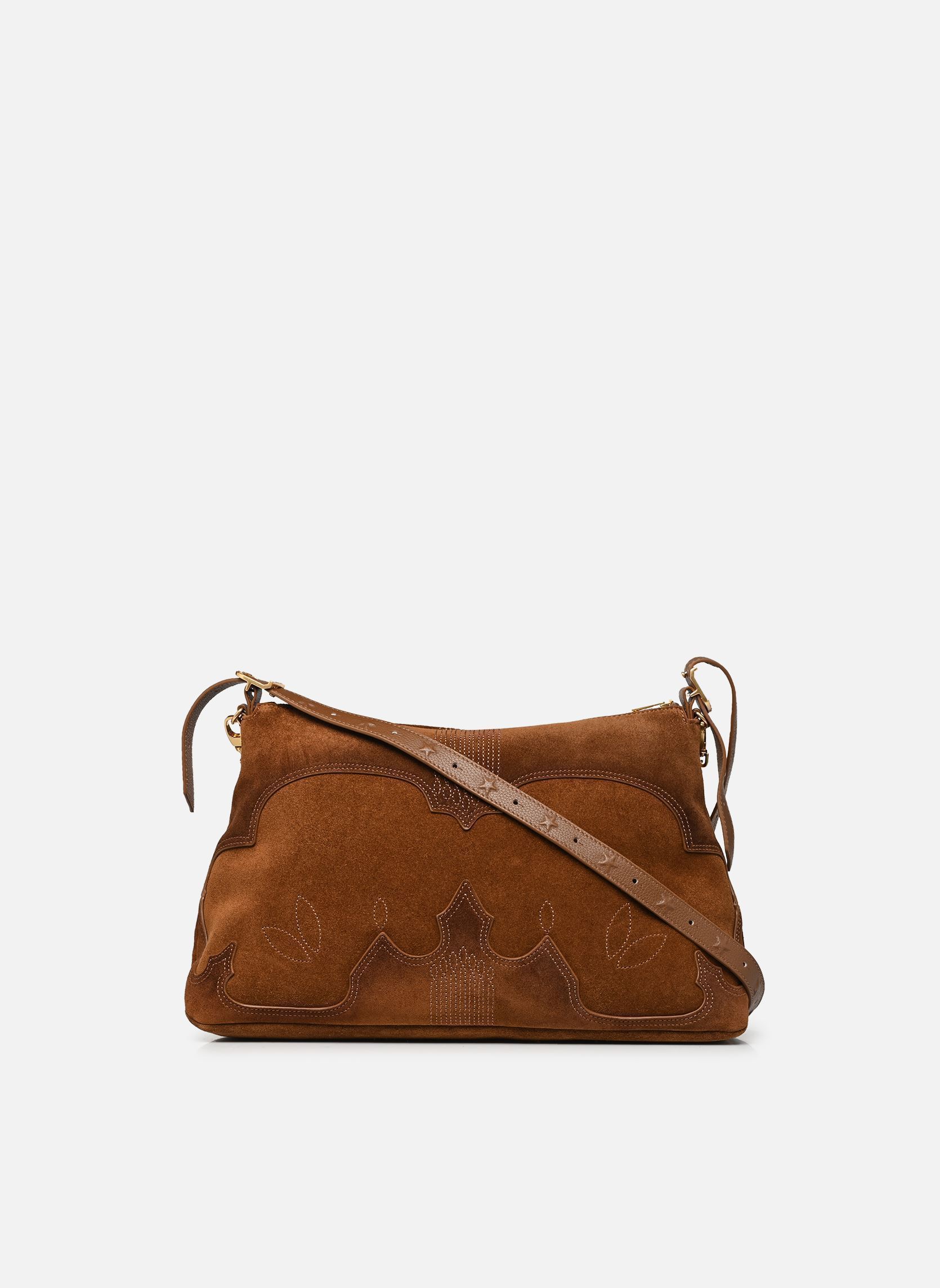 Tassen Jim Western Used dames bruin Zadig & Voltaire Tassen Jim Western Used dames bruin COGNAC
