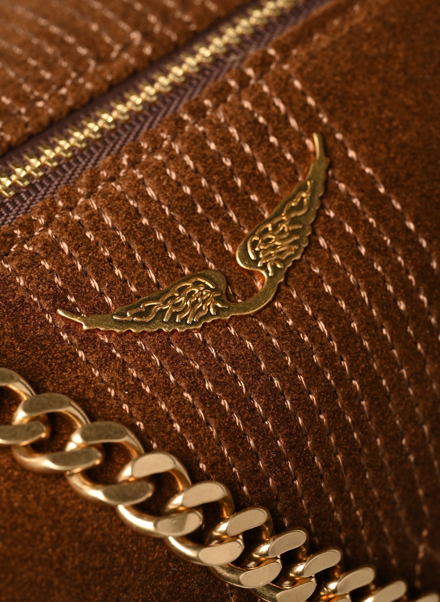 Tassen Jim Western Used dames bruin Zadig & Voltaire Tassen Jim Western Used dames bruin COGNAC